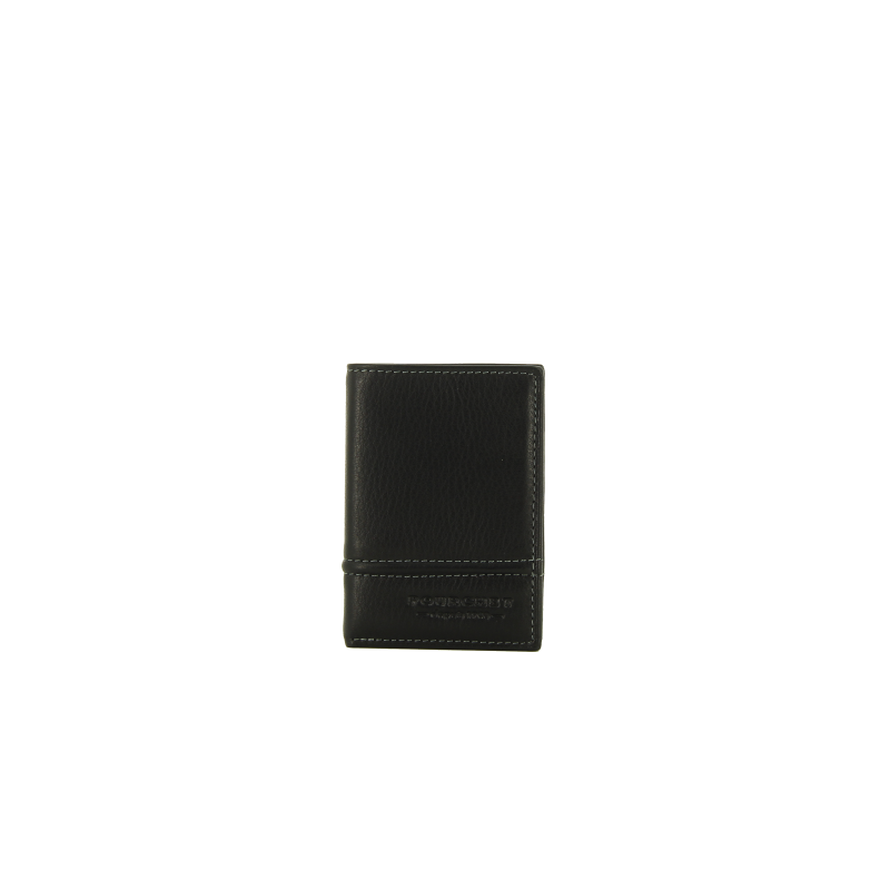 Calfskin leather credit-card holder POURCHET