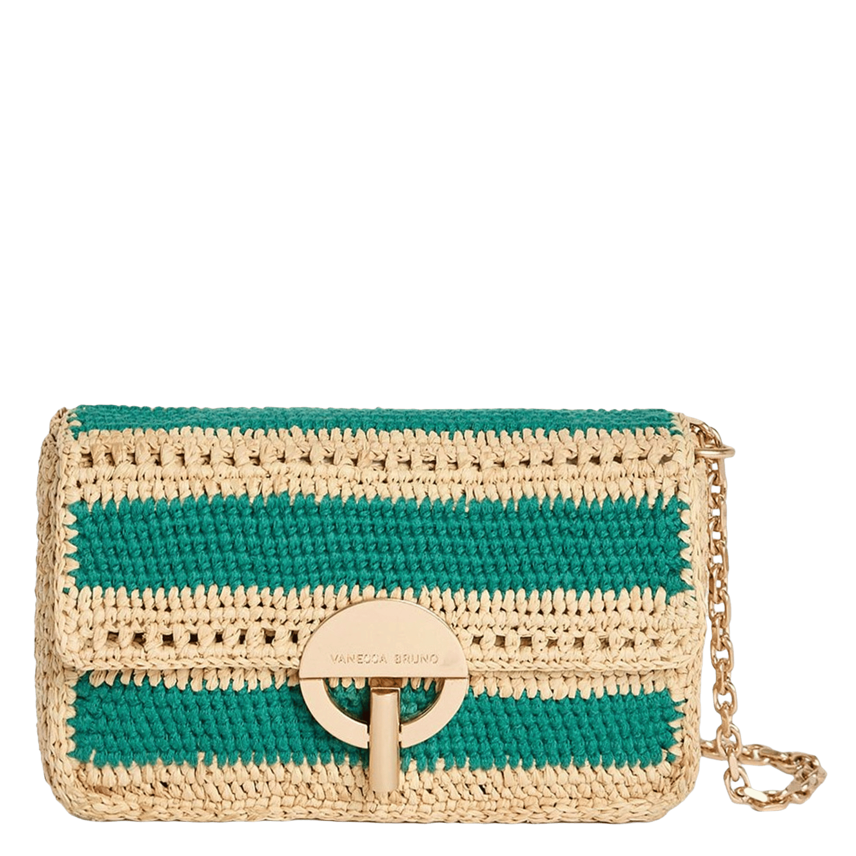 Pochette en raphia VANESSA BRUNO Vert