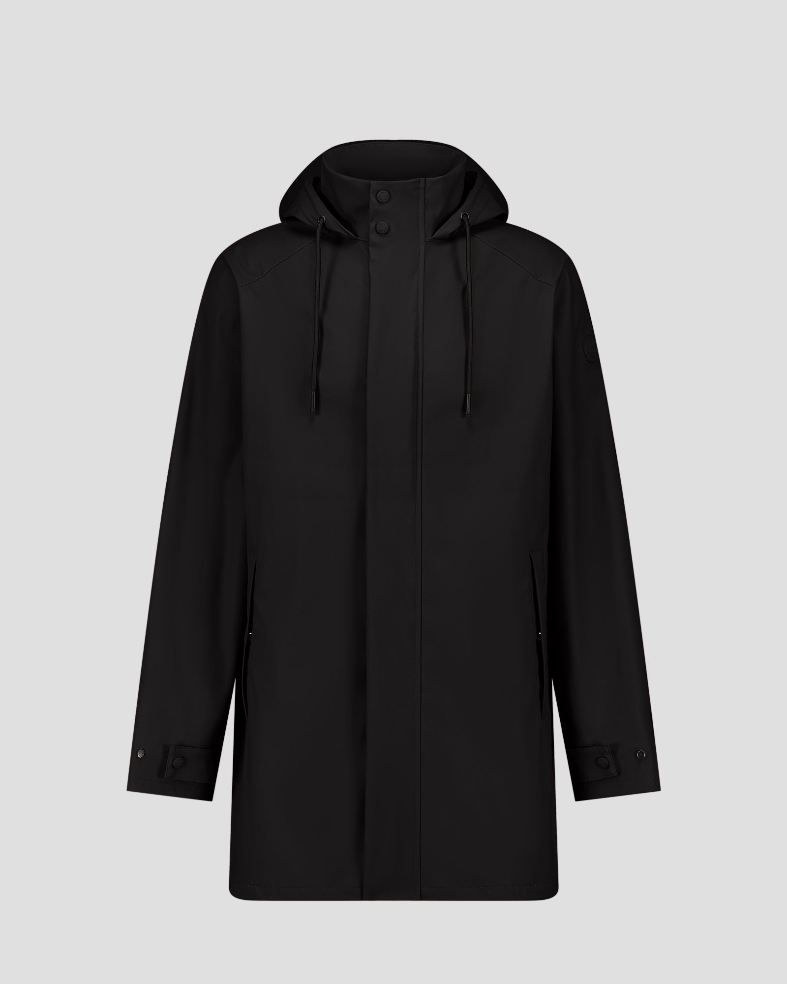 Denis unisex mid-length raincoat JOTT Black