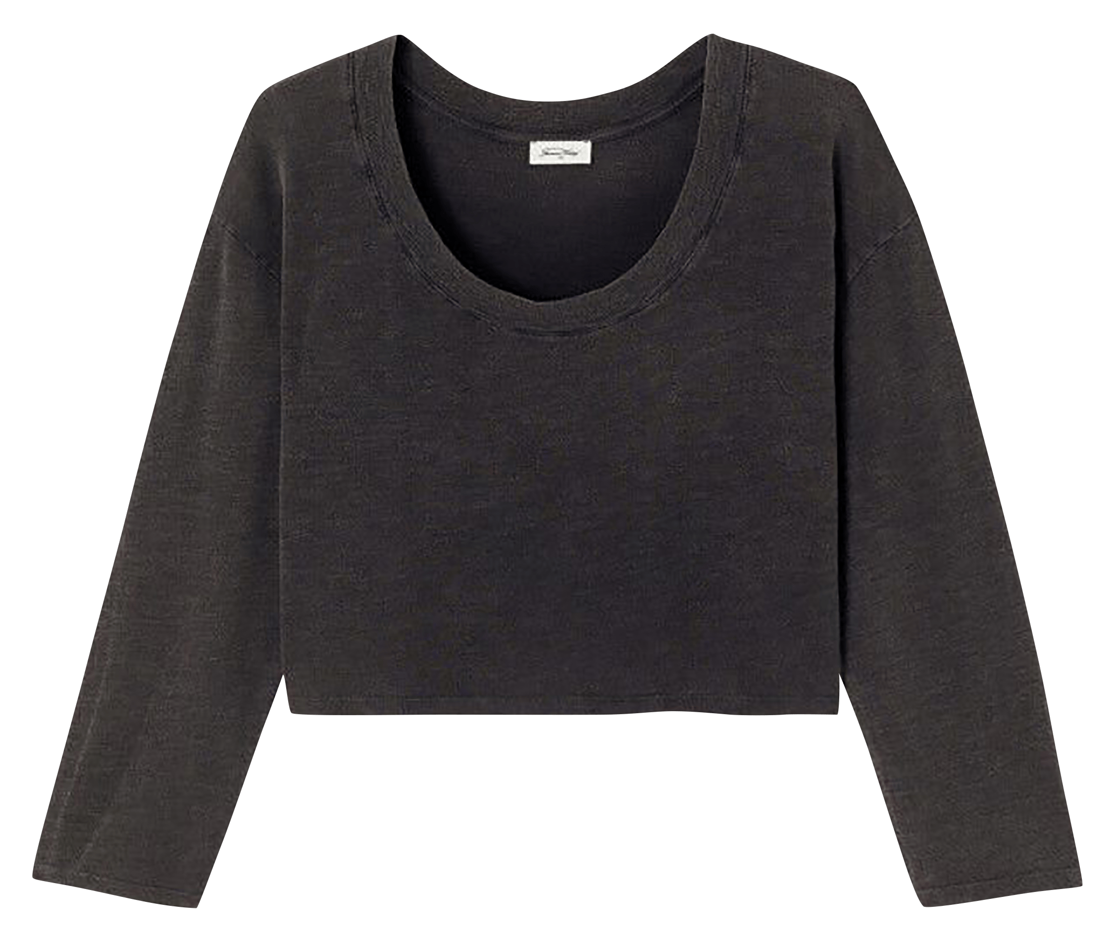 Tee-shirt manches longues court ample AMERICAN VINTAGE Black