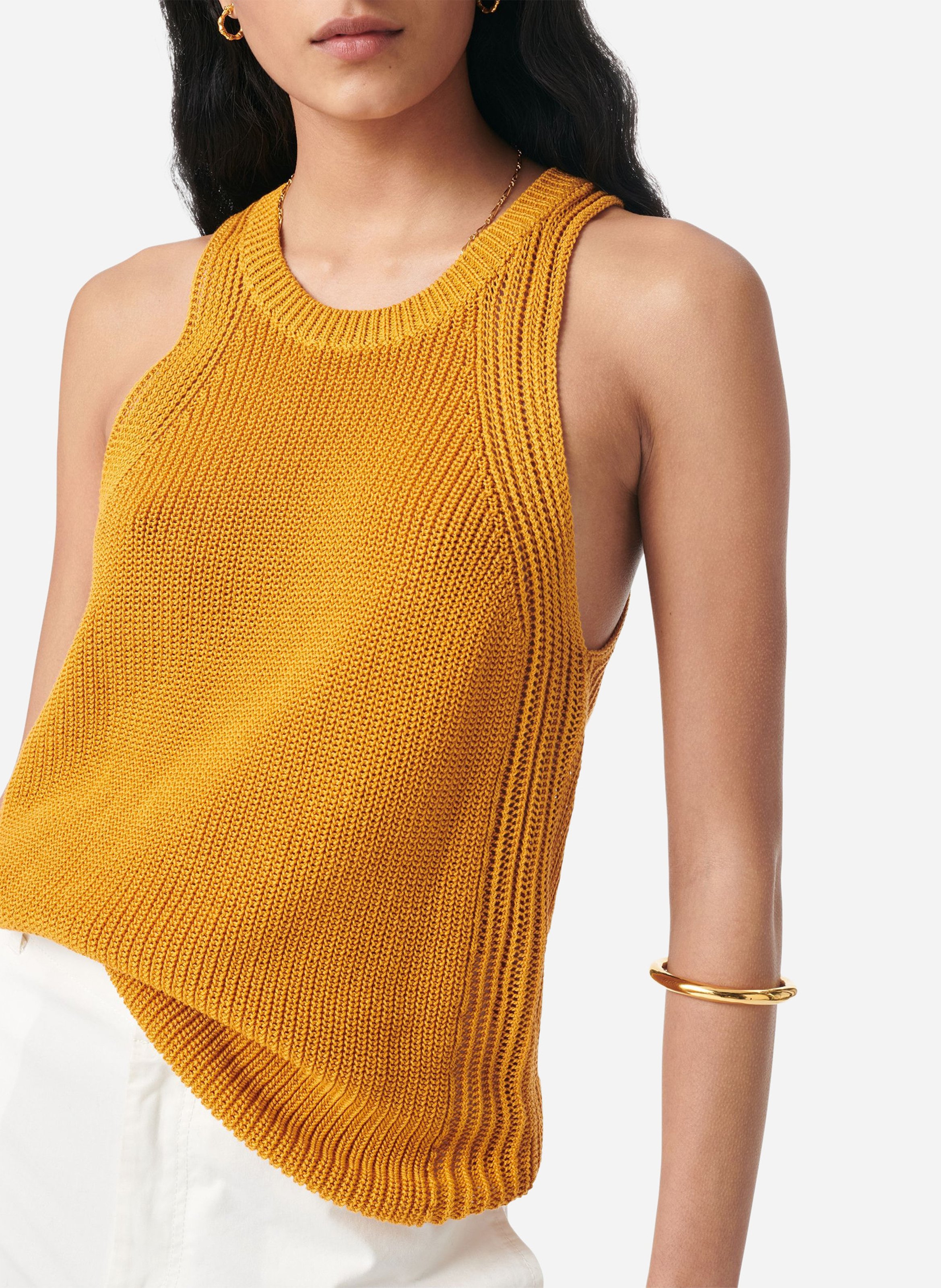 Aimee dotted Swiss top VANESSA BRUNO Yellow