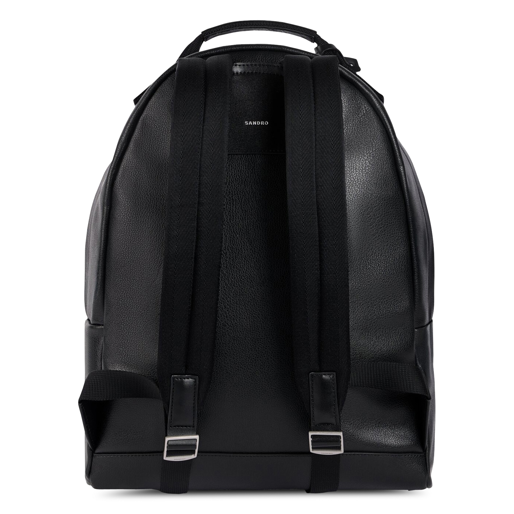 Sac à dos zippé uni SANDRO Noir