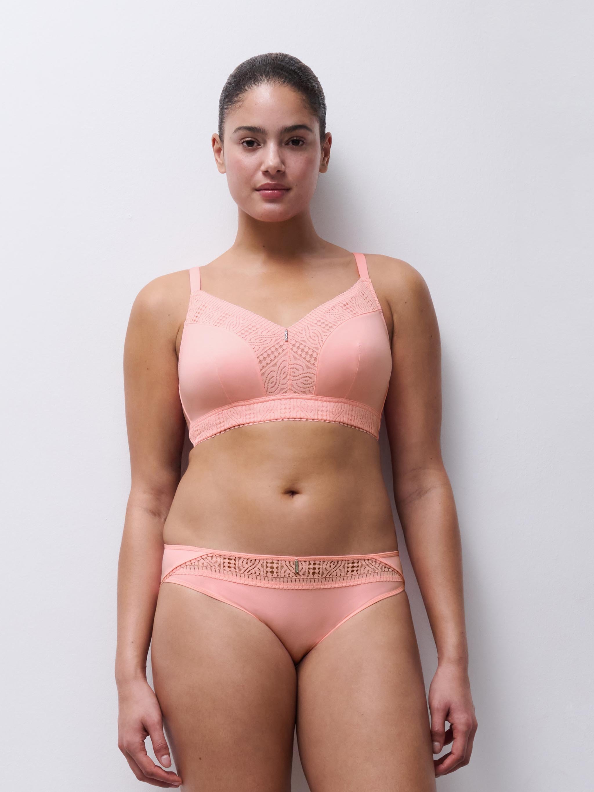 Non-wired support bra with cups CHANTELLE Pink