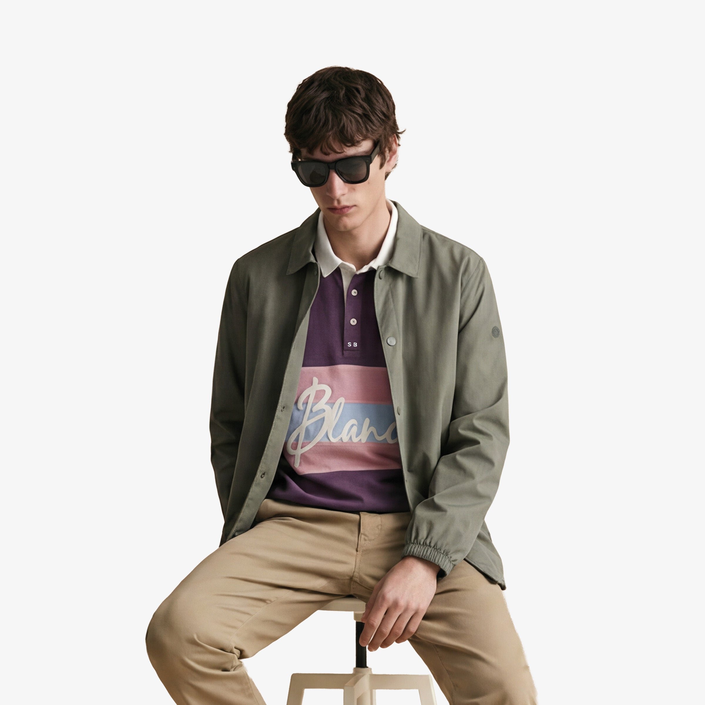 Light water-repellent jacket BLANCO BIARRITZ SERGE BLANCO Grey
