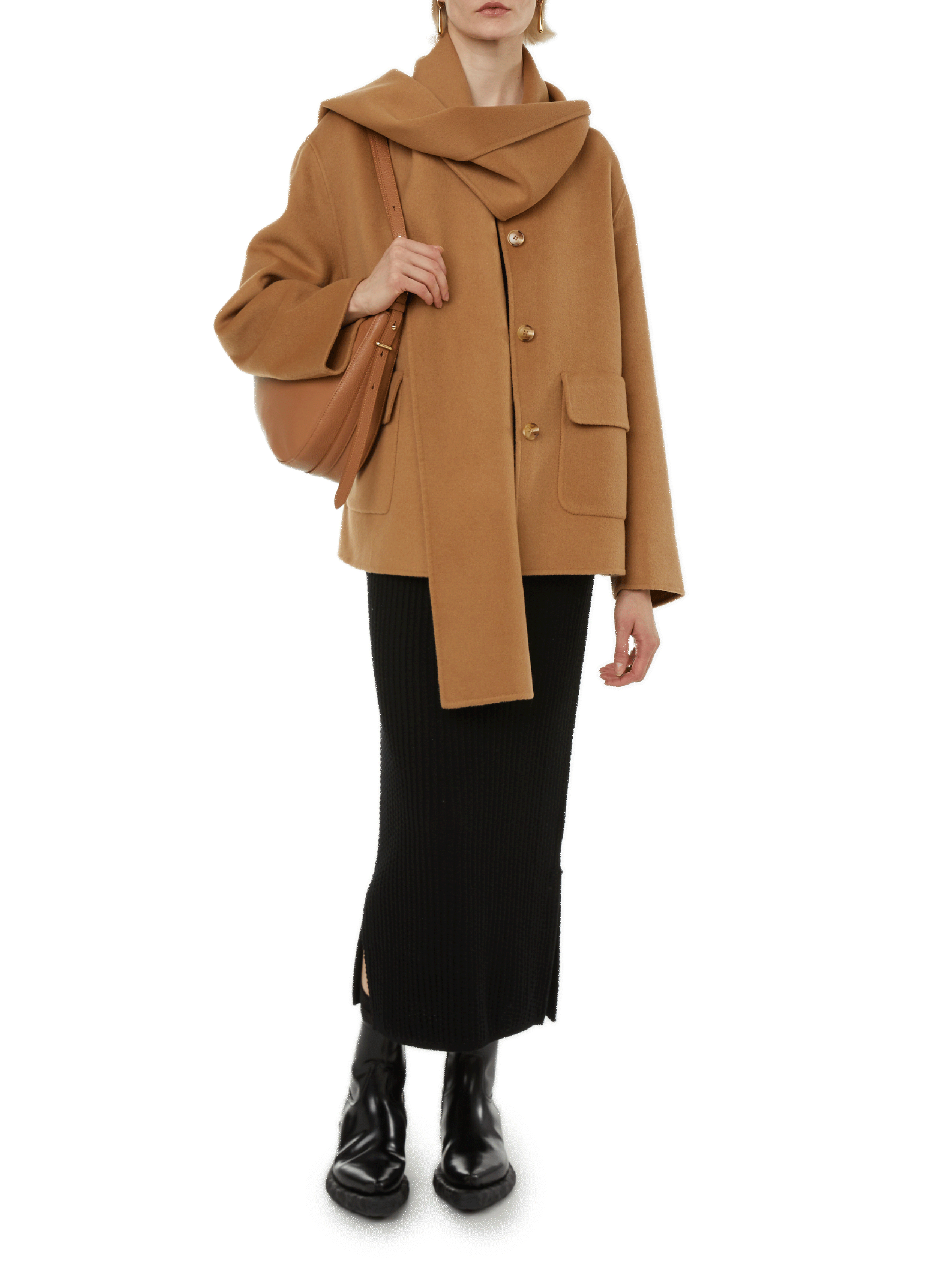 Sacha mixed wool coat SAISON 1865 Brown