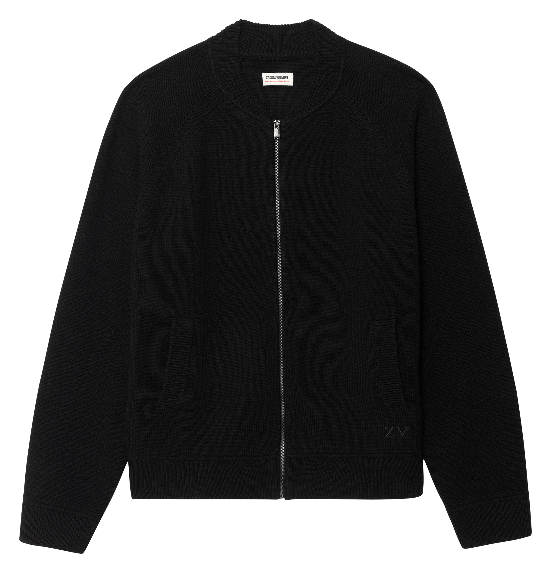 Rundhals-Cardigan aus Wollmix ZADIG&VOLTAIRE Schwarz