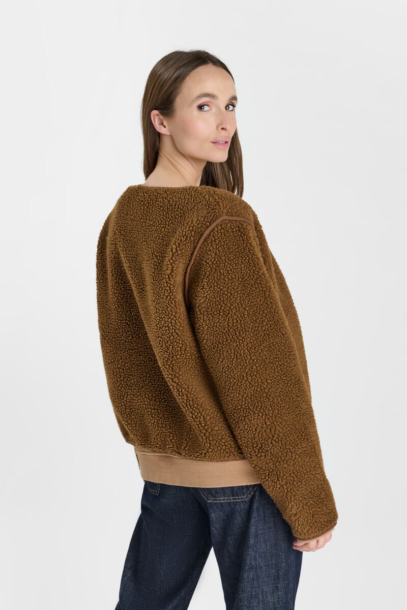 Poem jacket LE TEMPS DES CERISES Brown