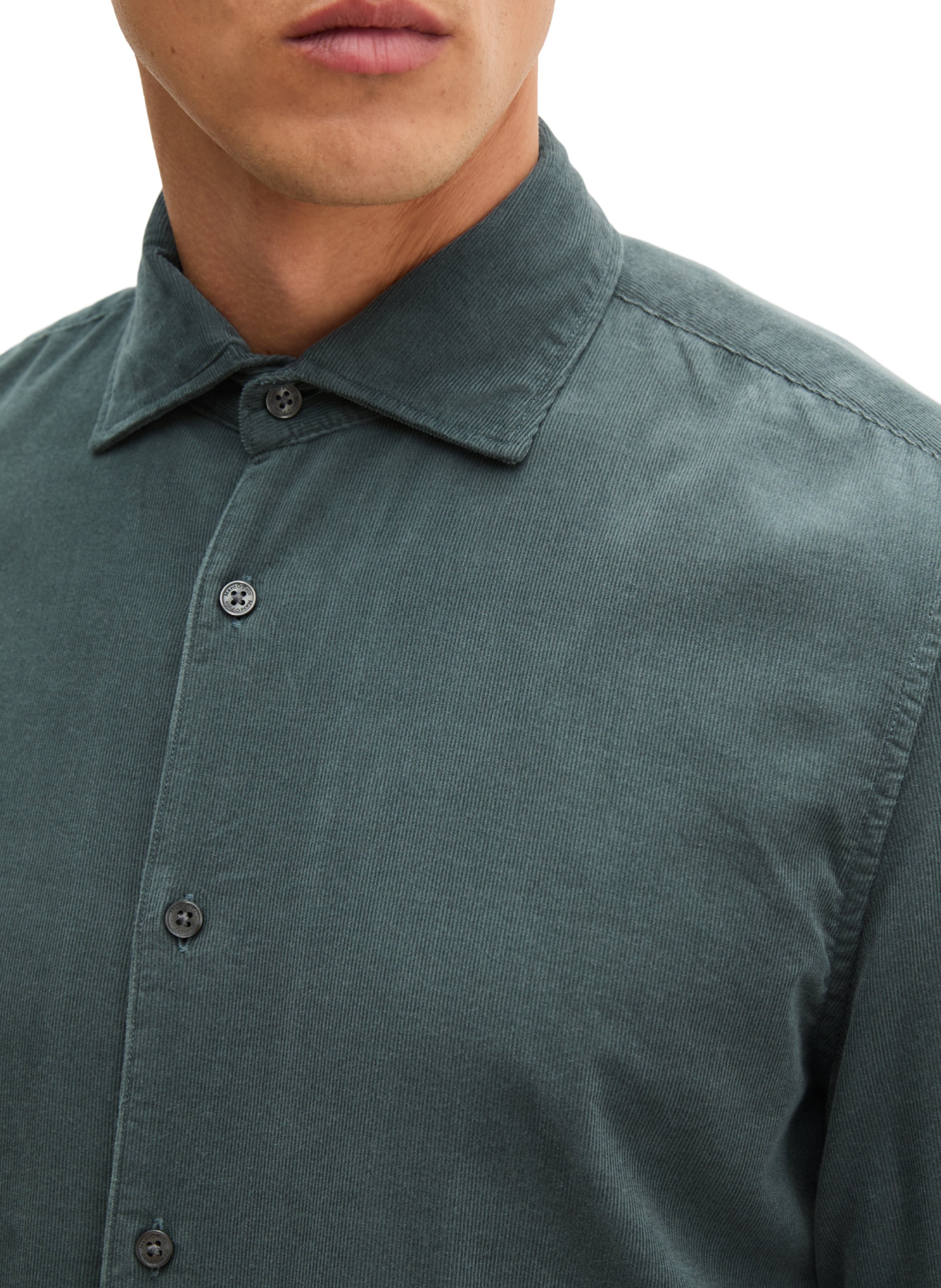 Katoenen blouse met klassieke kraag MARC O'POLO Grijs