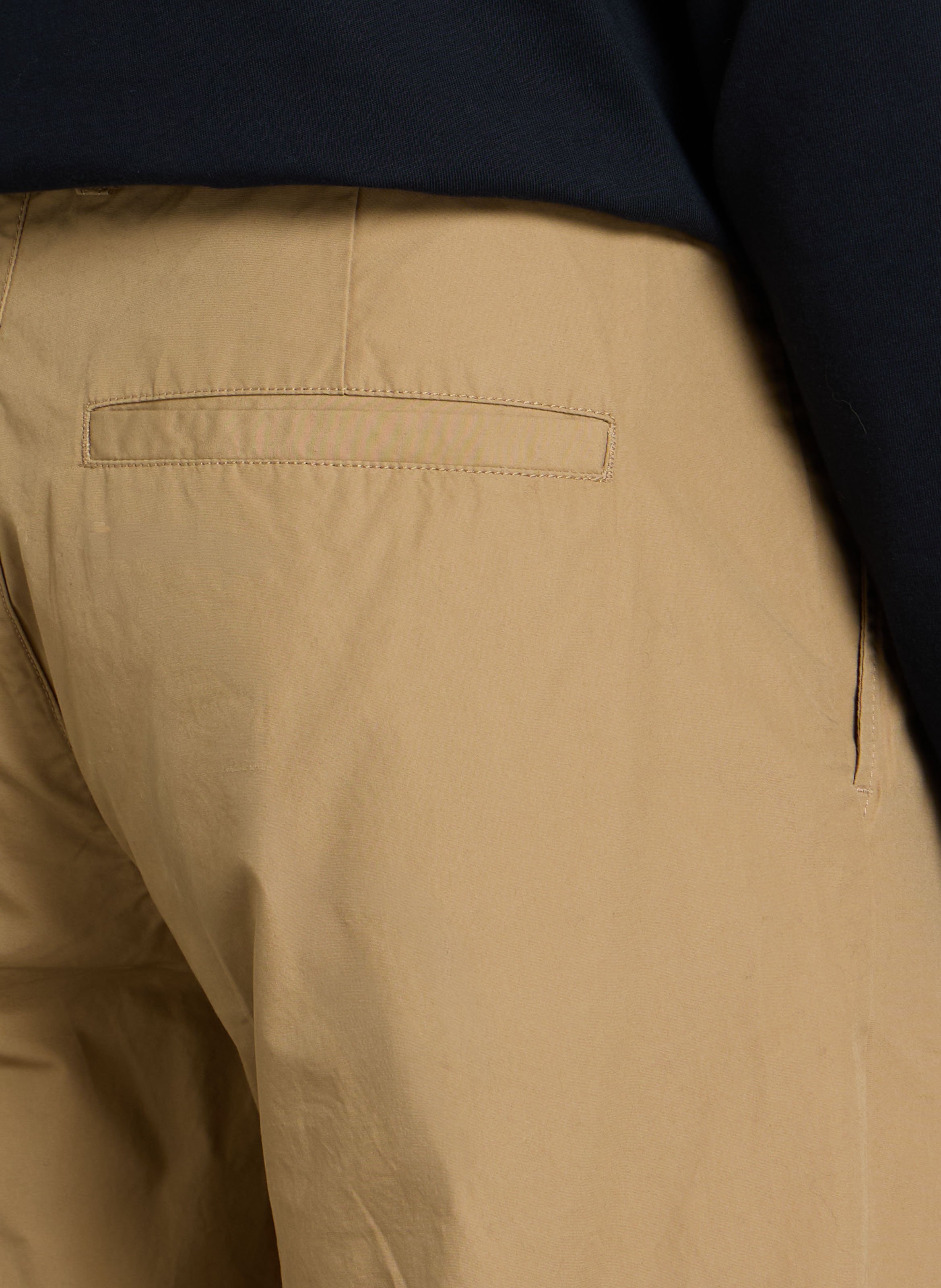 Rechte, katoenen broek MINIMUM Beige