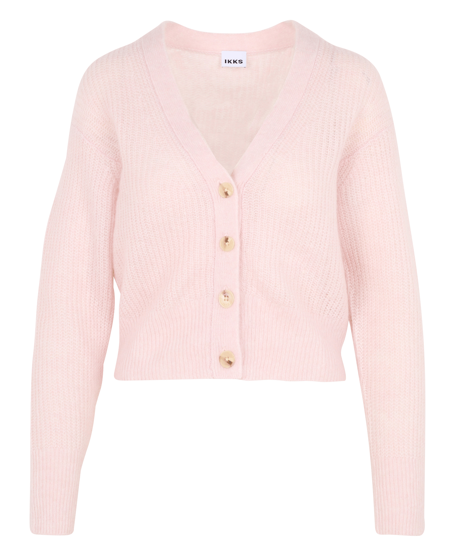 Cardigan col V boutonné en laine mélangée IKKS