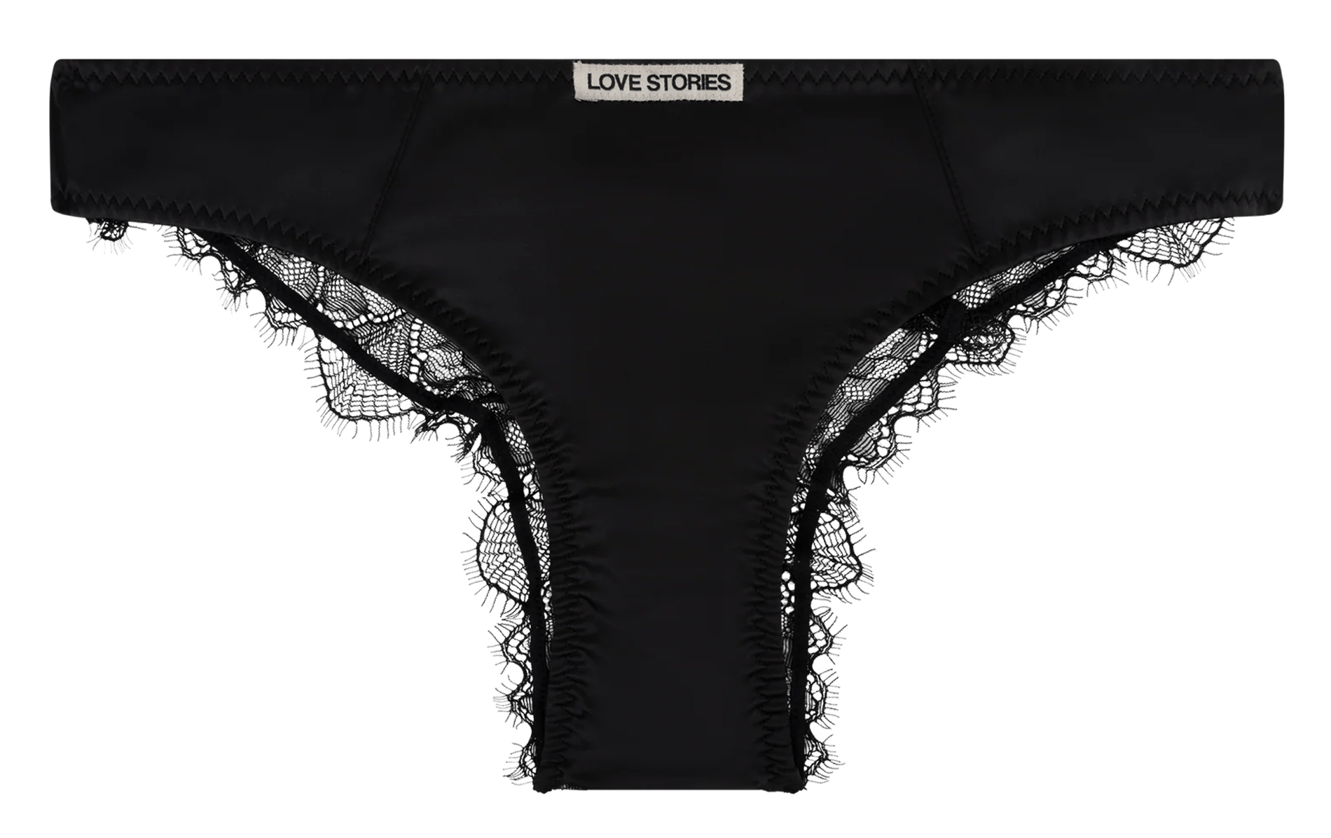 String aus Spitze LOVE STORIES Schwarz