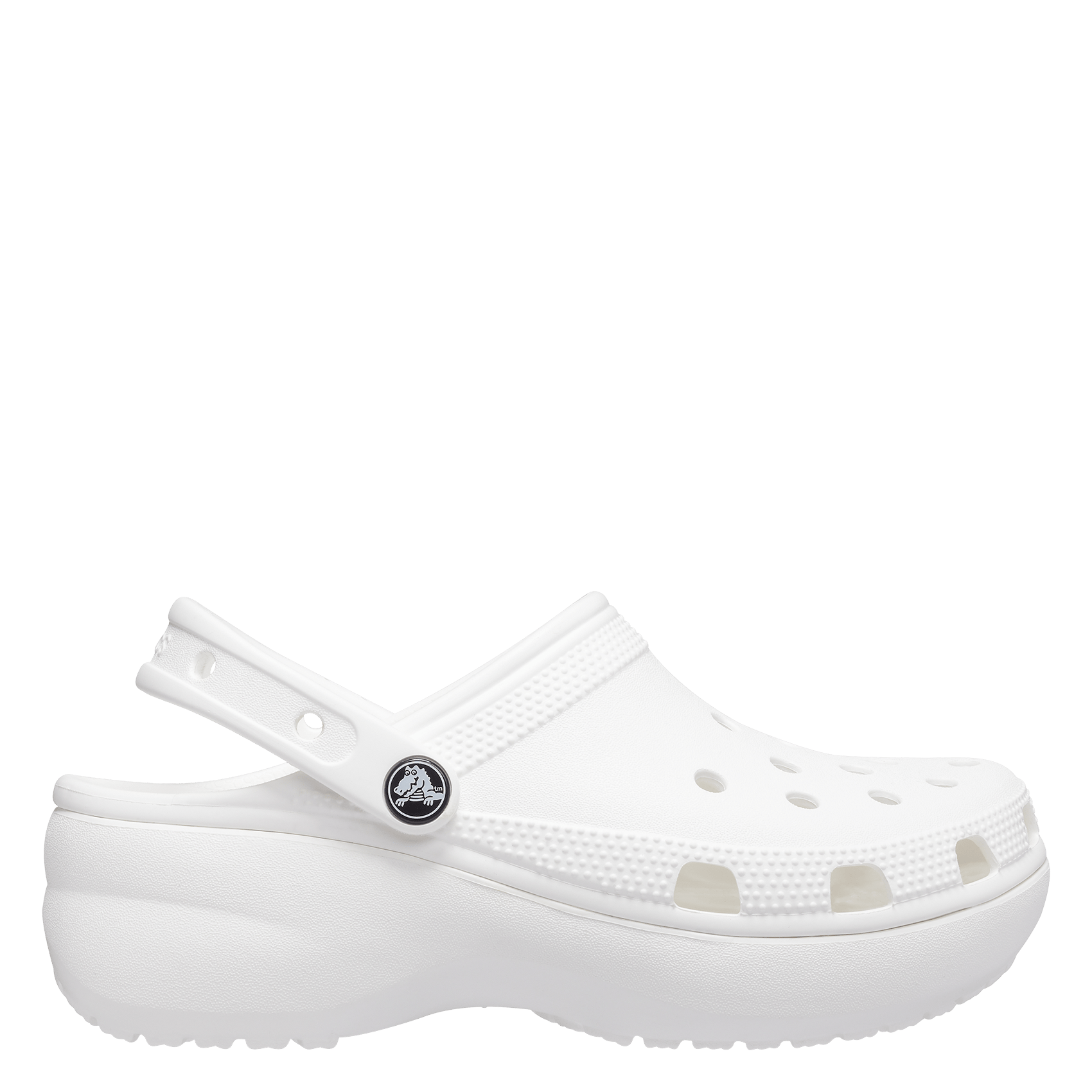 Klompen Met Plateauzool White Crocs - Dames | Place des Tendances