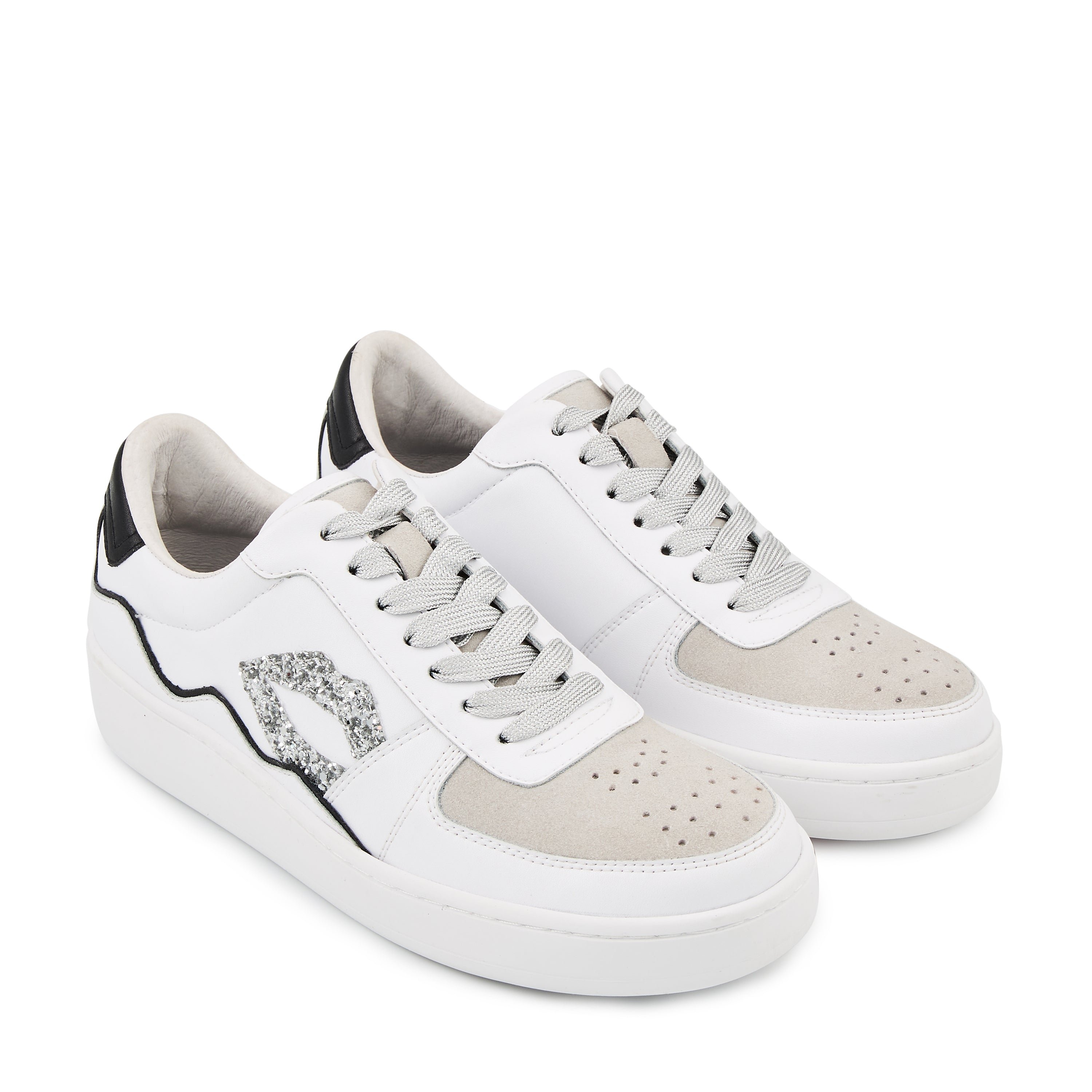 Leather sneakers BONS BAISERS PARIS White