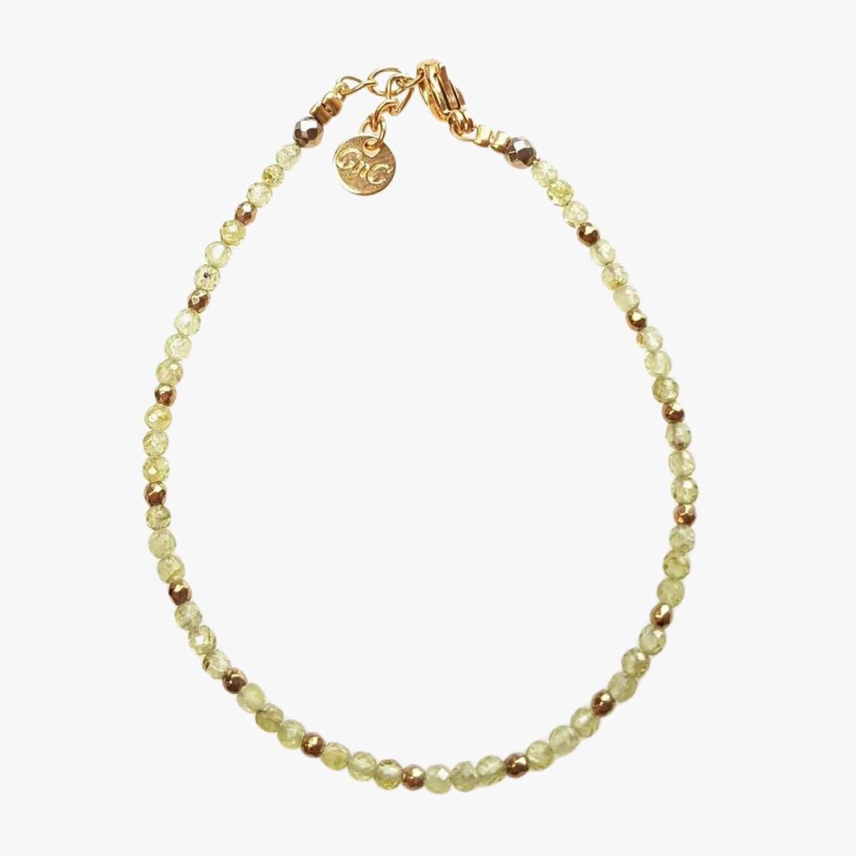 Peridot bracelet GINANDGER Green