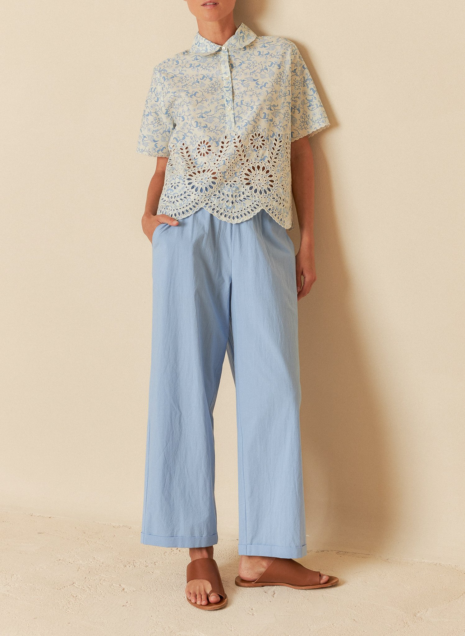 Cibelle printed shirt INDI & COLD Blue