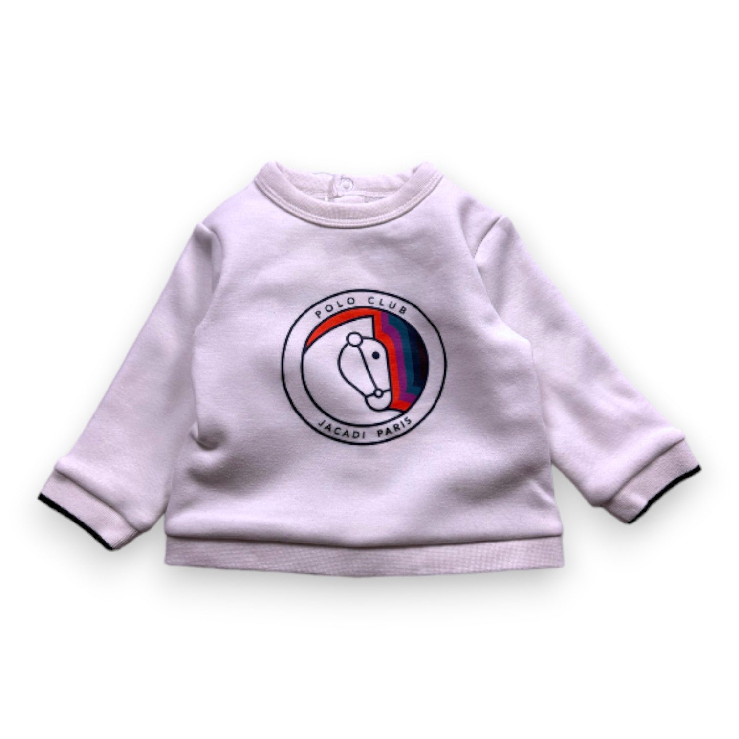White baby sweatshirt - 6 months JACADI - Seconde Main White