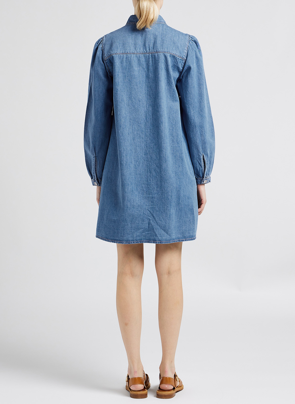 Overhemdjurk van spijkerstof OBJECT Blauw