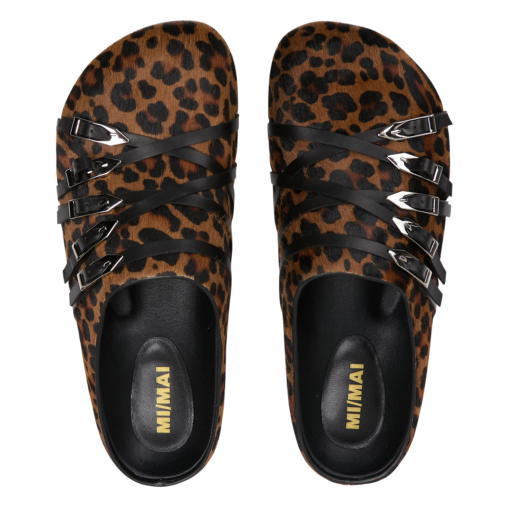 Mules à motif léopard MI/MAI Multicolore