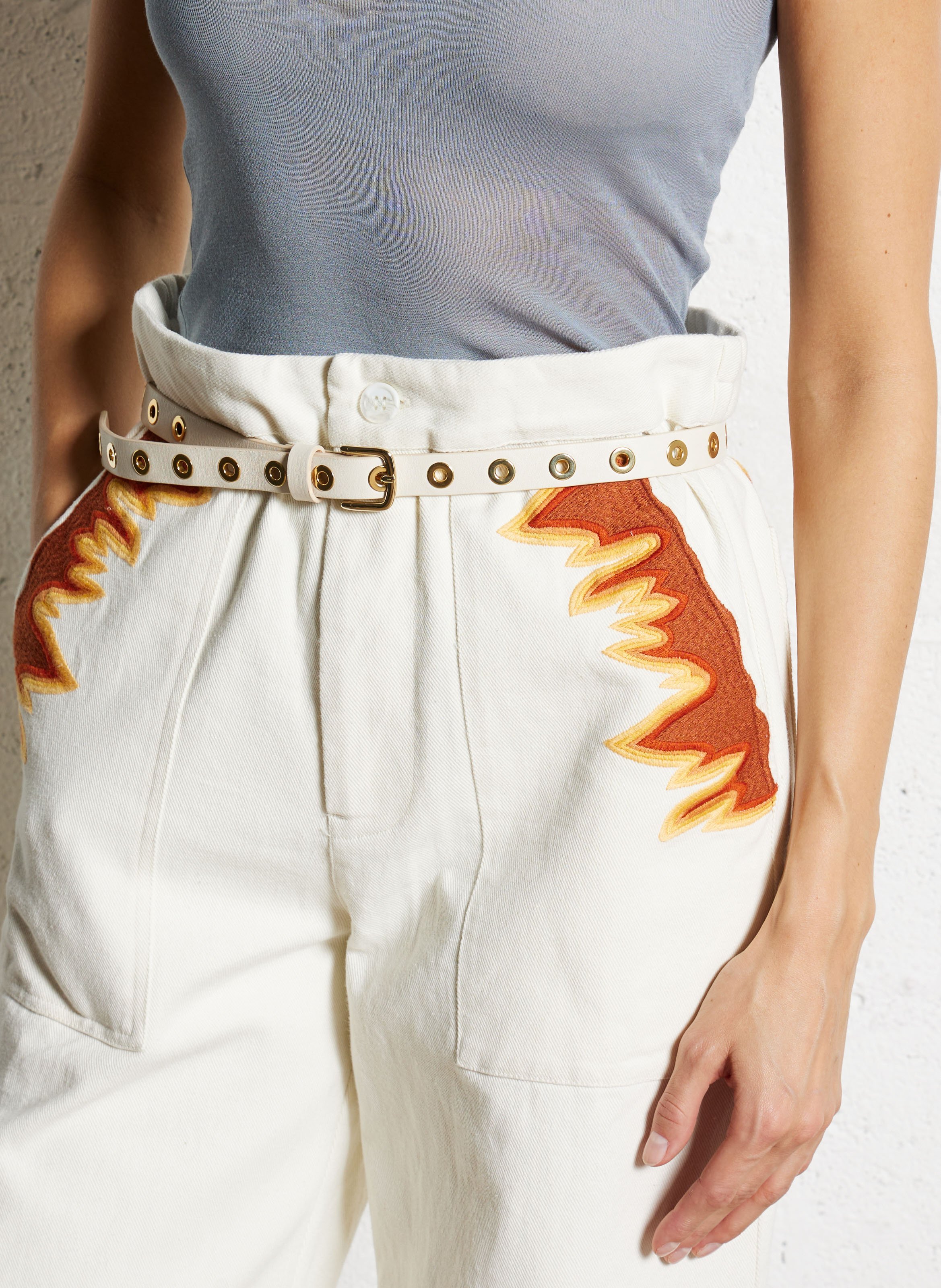 - Mit Schnalle zu schlieen. - Breite: 3 cm.  HERBERT FRERE SOEUR Beige