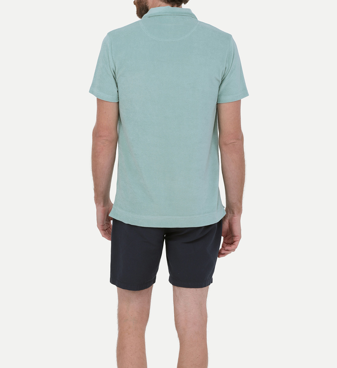 Almond Terry Cloth Polo GILI'S Green