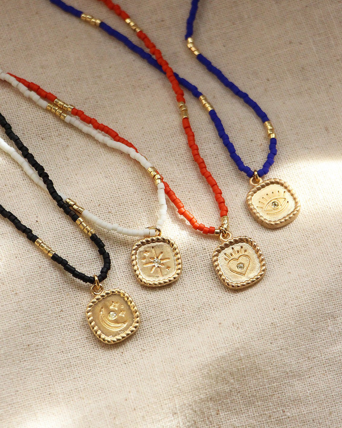 Miyuki eye necklace NILAI Golden