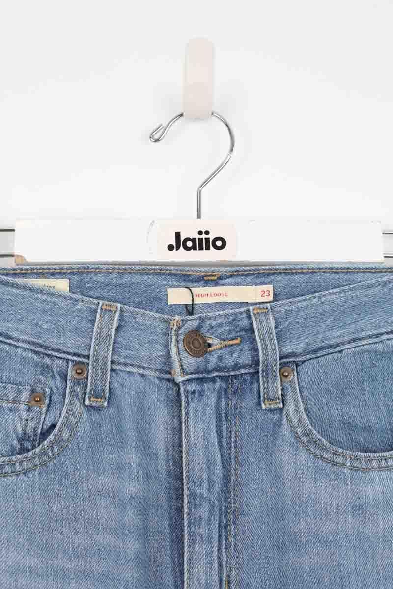 Wide leg cotton jeans LEVI'S - Seconde main Blue