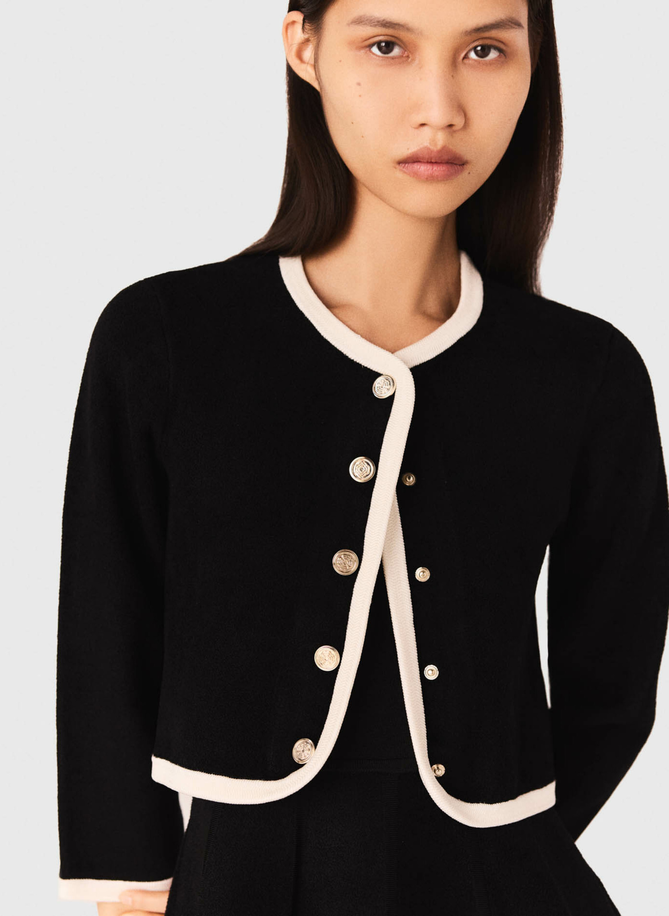 Robe 2-en-1 aspect velours MAJE Noir