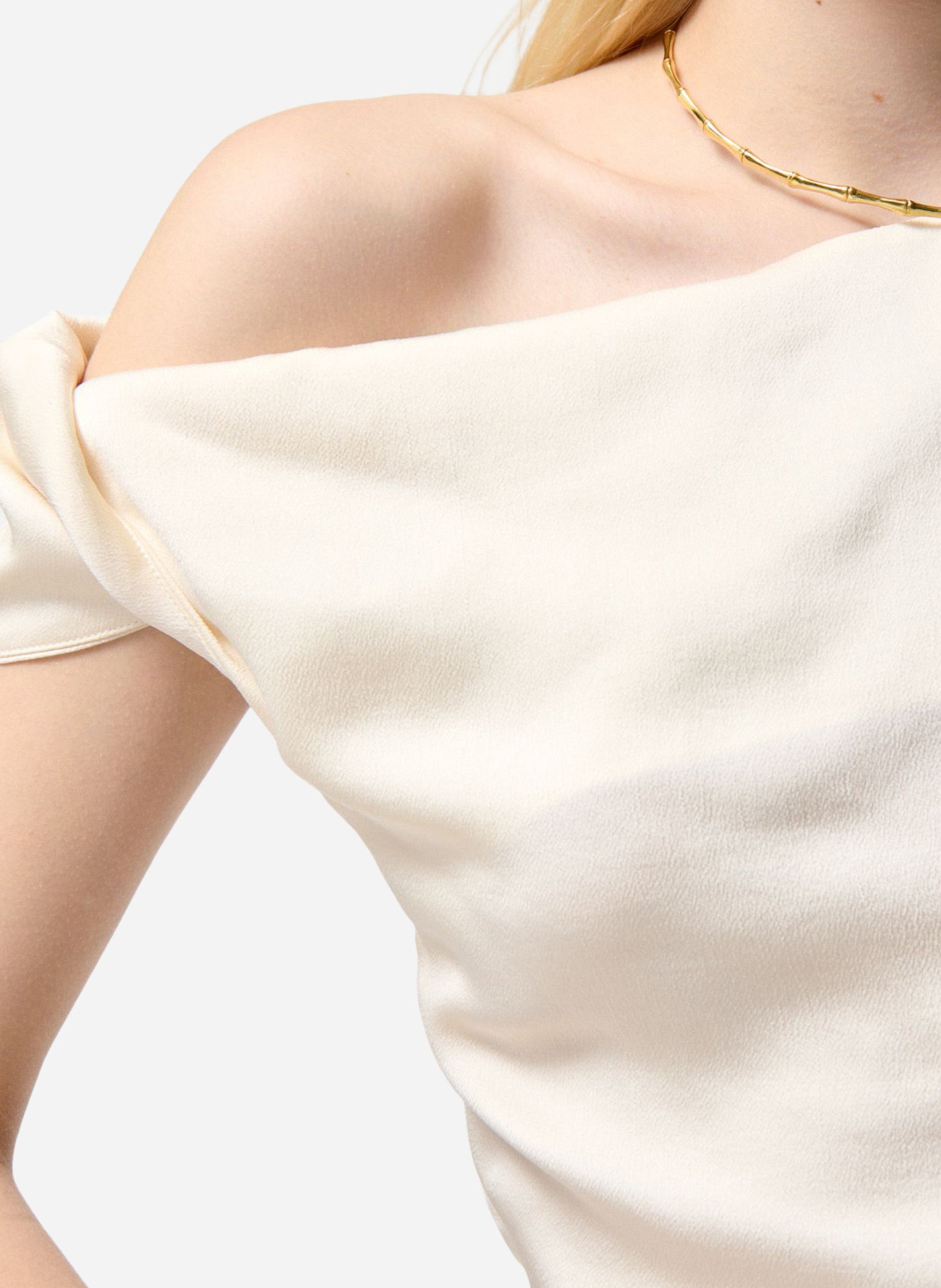 Top met asymmetrische hals VANESSA BRUNO Beige