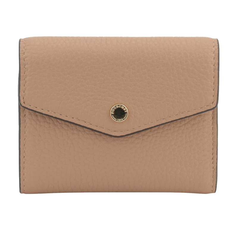 Leather coin purse POURCHET Brown
