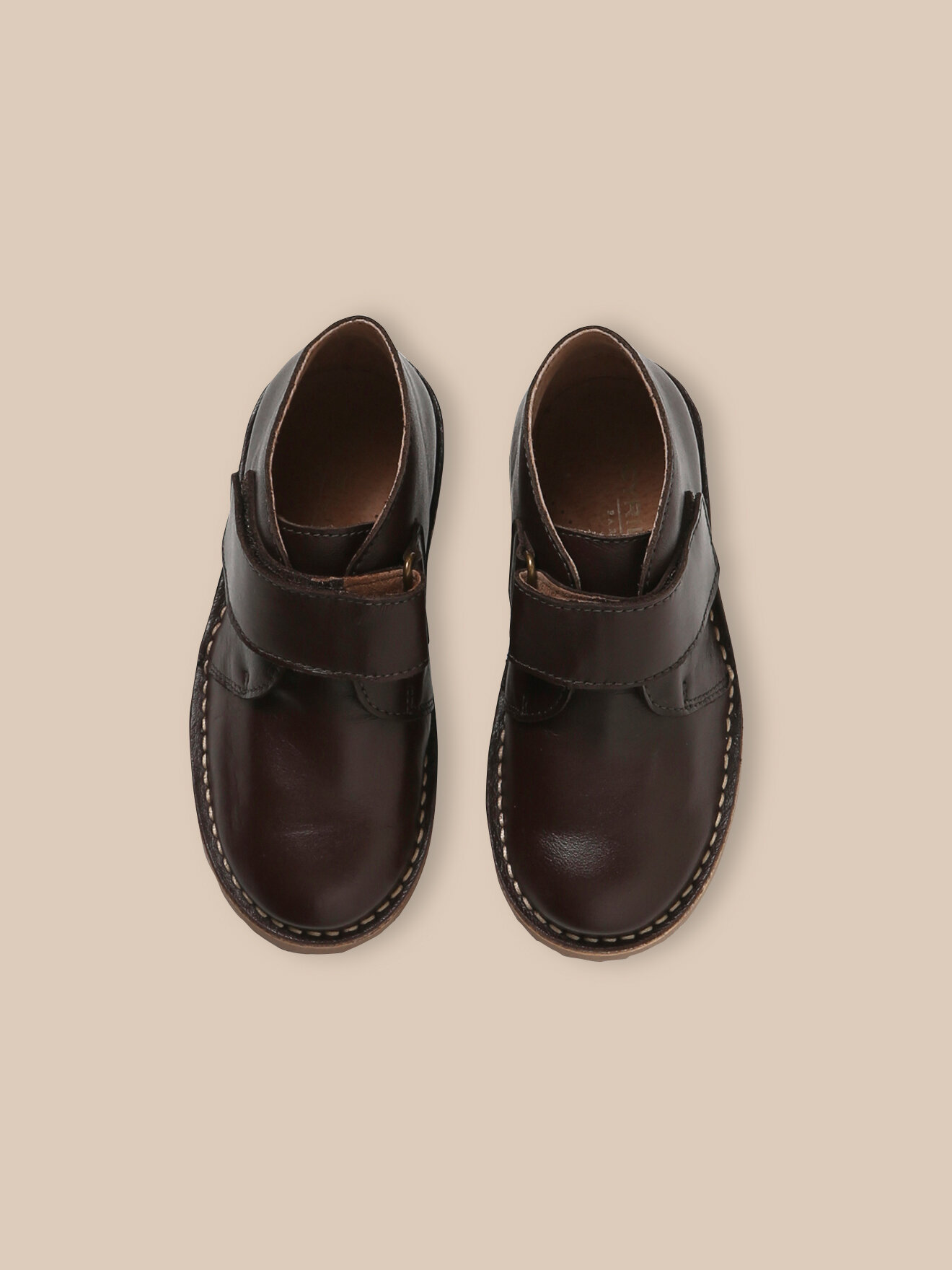 Arthus leather Derby shoes  CYRILLUS Brown