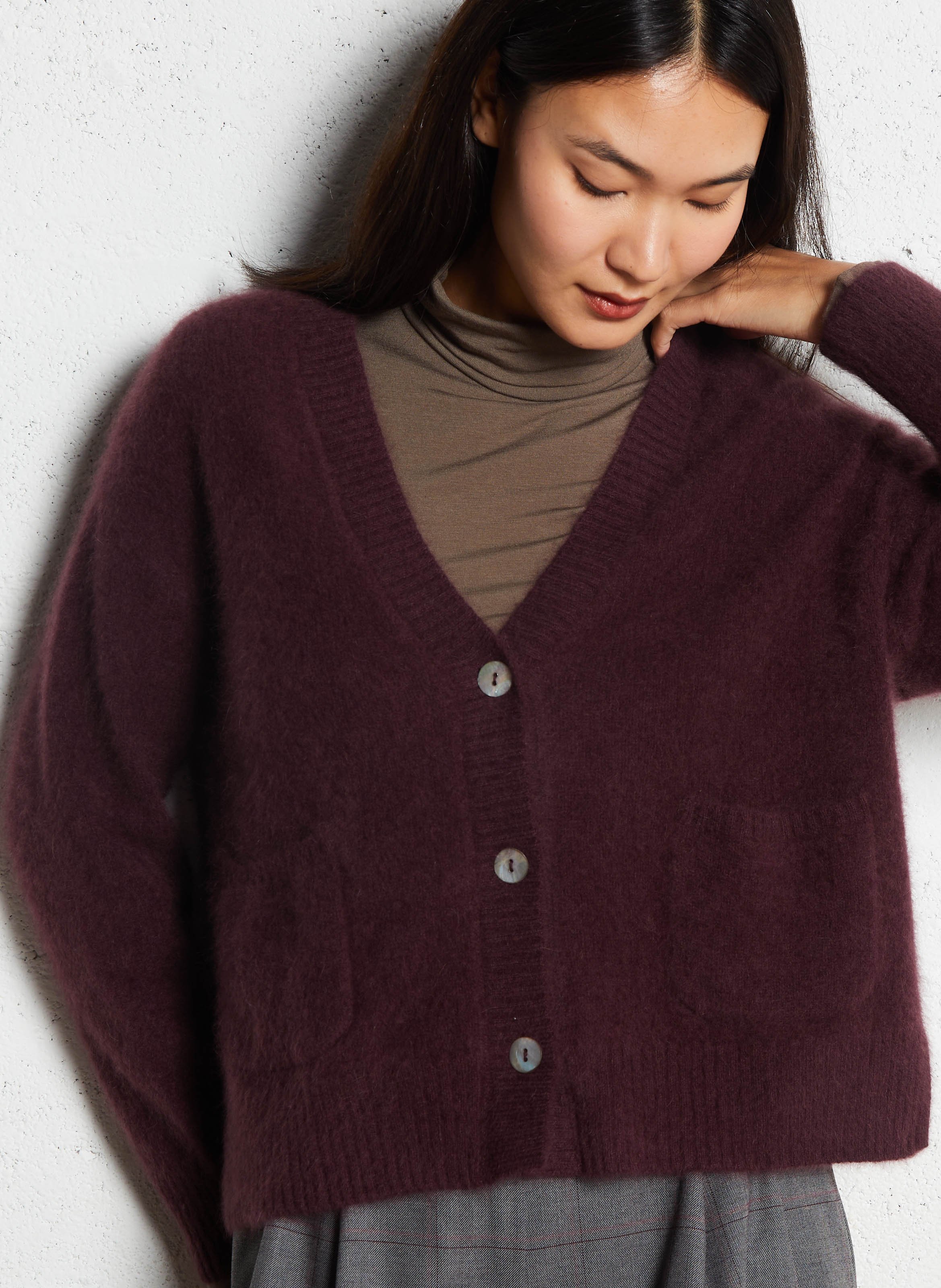 V-neck wool cardigan BELLA JONES