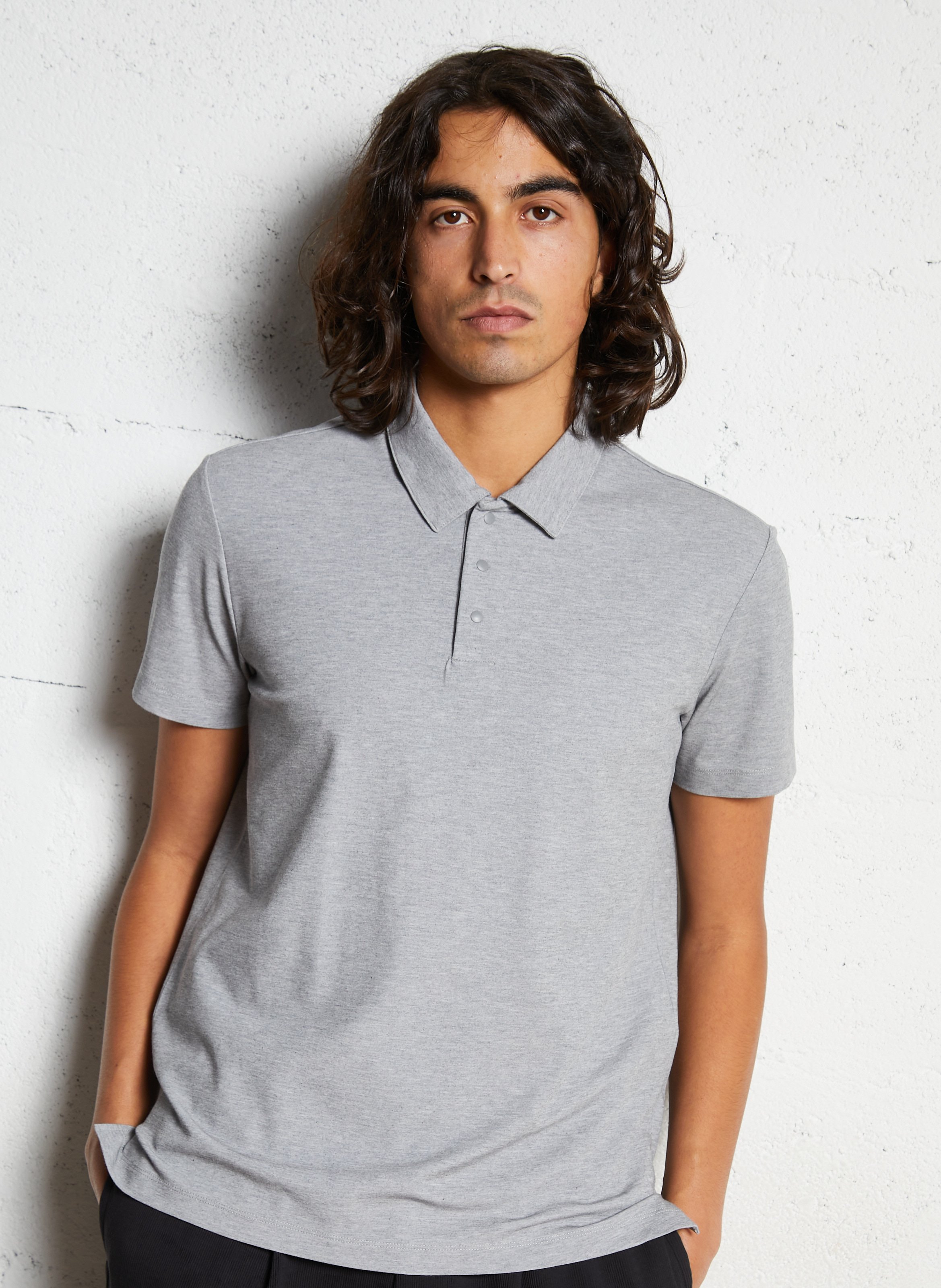 Straight polo shirt IKKS Grey