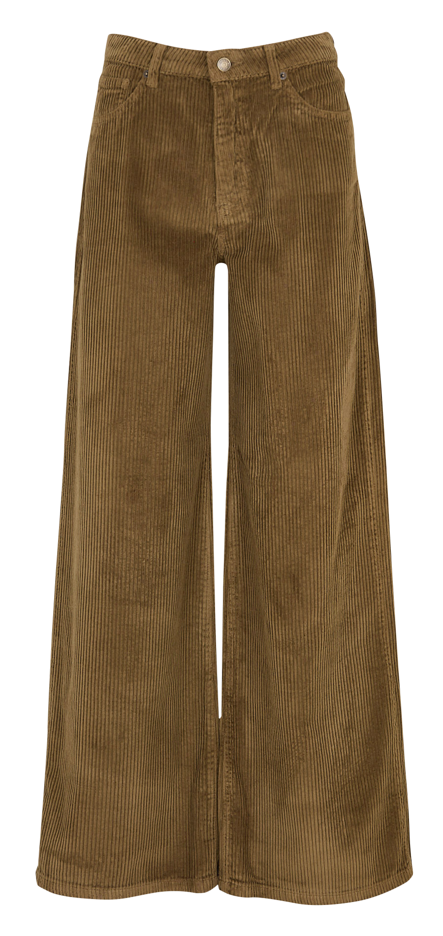 Pantalon large en velours côtelé KOOKAI Vert