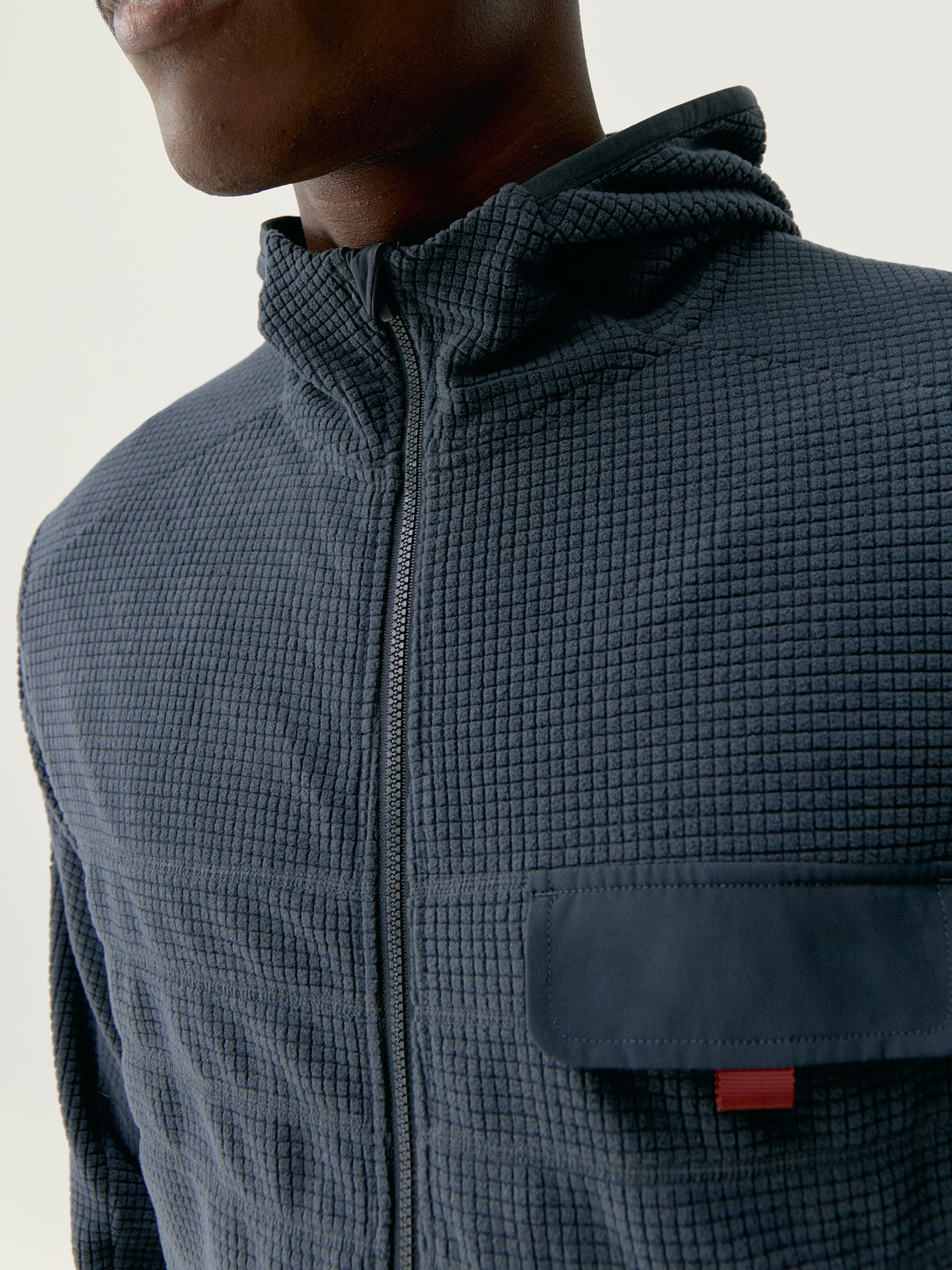 Quilted sports jacket with zipper BORN Grey