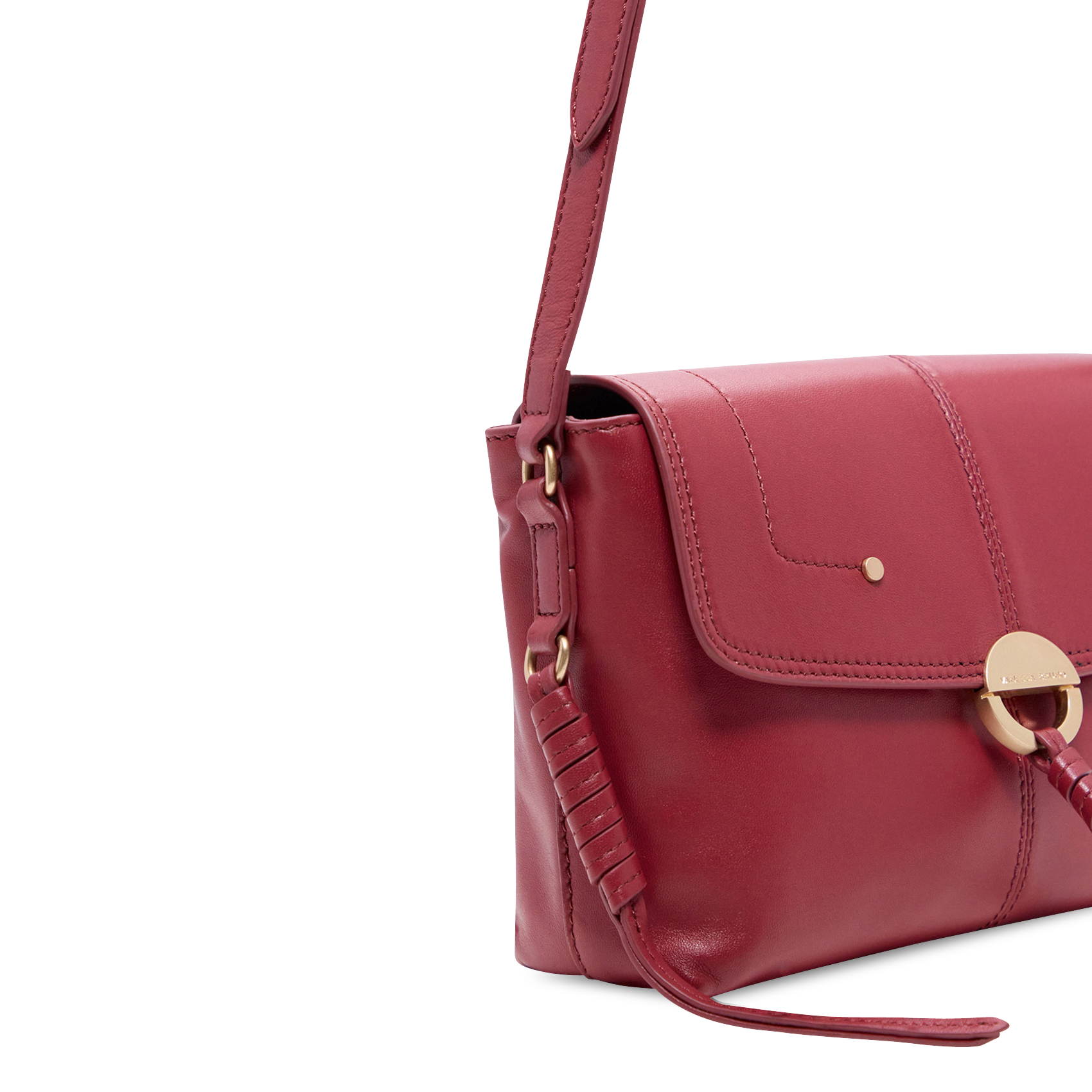 Leren clutch VANESSA BRUNO Rood