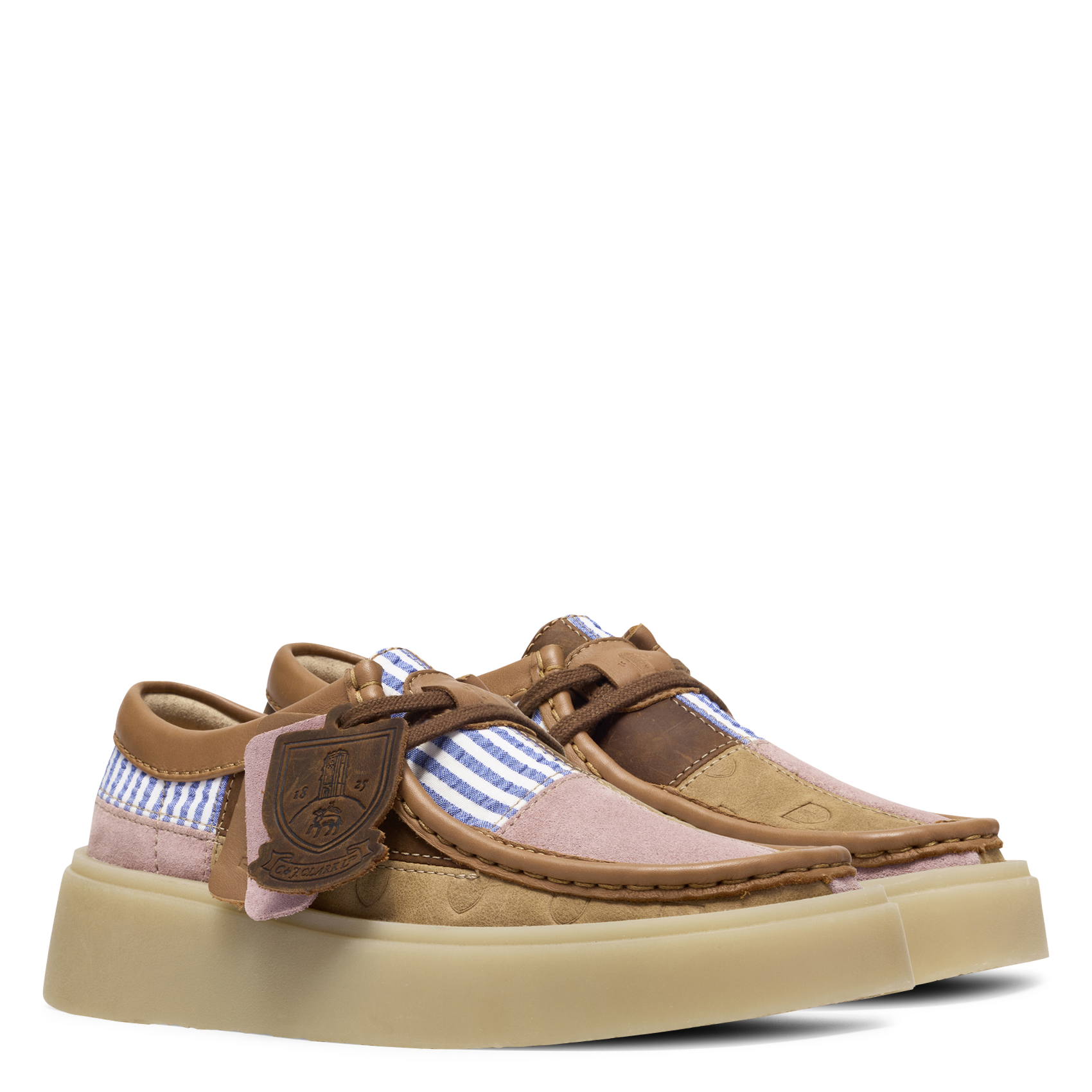 Mixed-media leather loafers CLARKS Multicolored