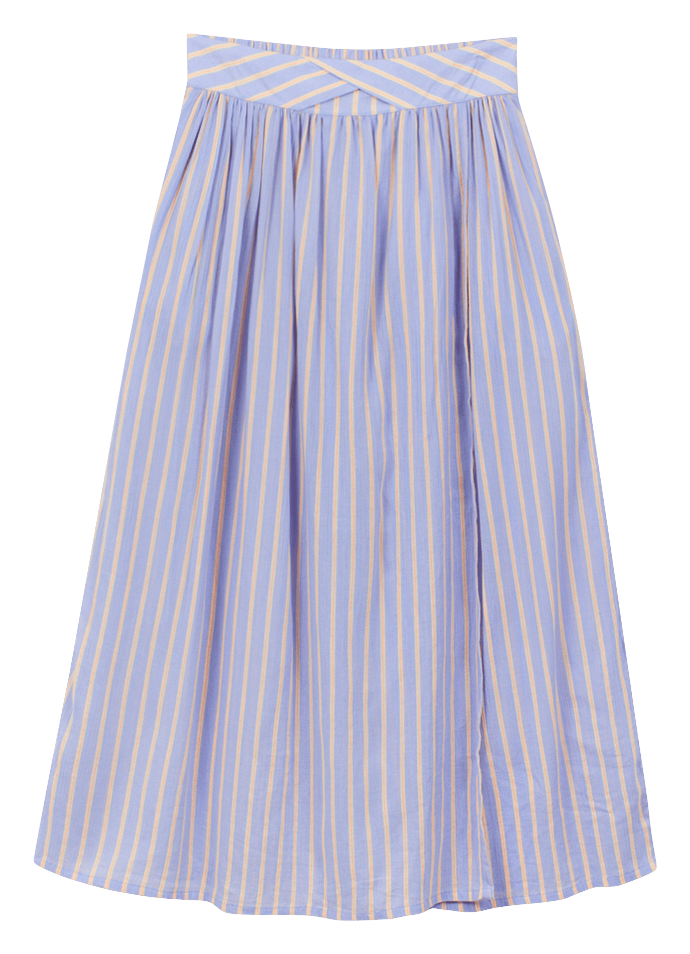 Organic cotton A-line midi skirt A.P Purple