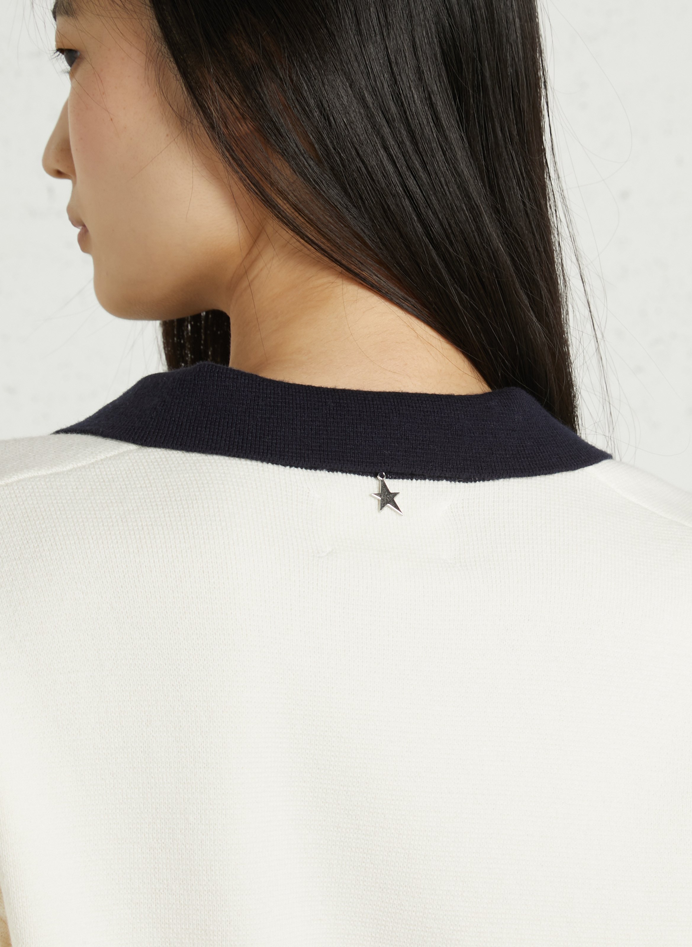 Oversized cotton and wool blend sweater SUD EXPRESS Beige