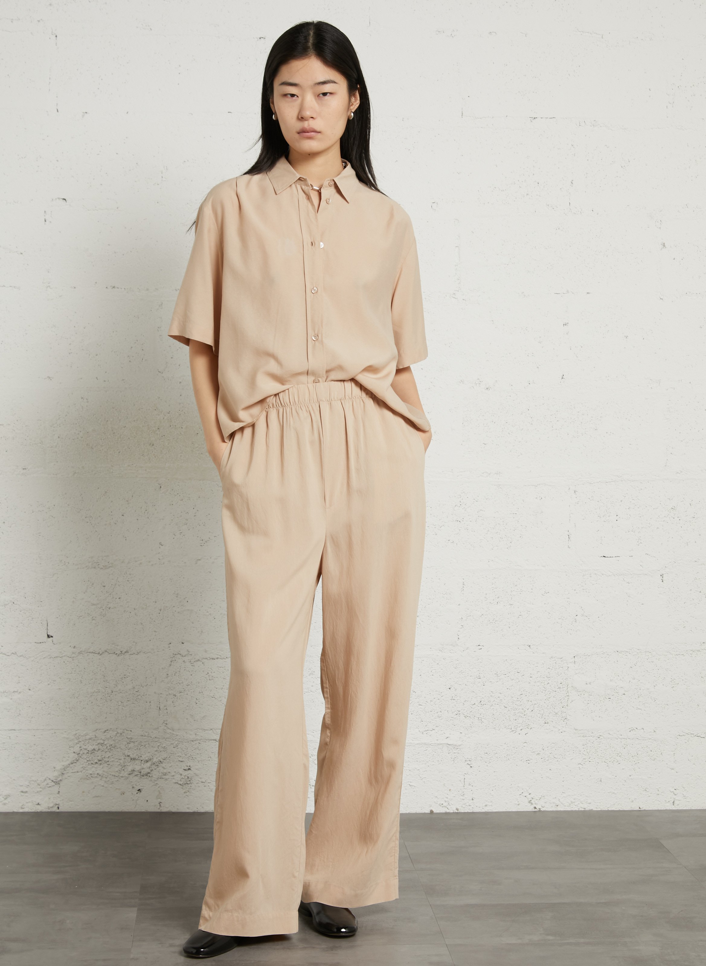 Weite, einfarbige Hose MASSCOB Rosa