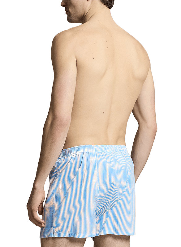 Gestreifte Boxershorts aus Baumwolle POLO RALPH LAUREN Blau