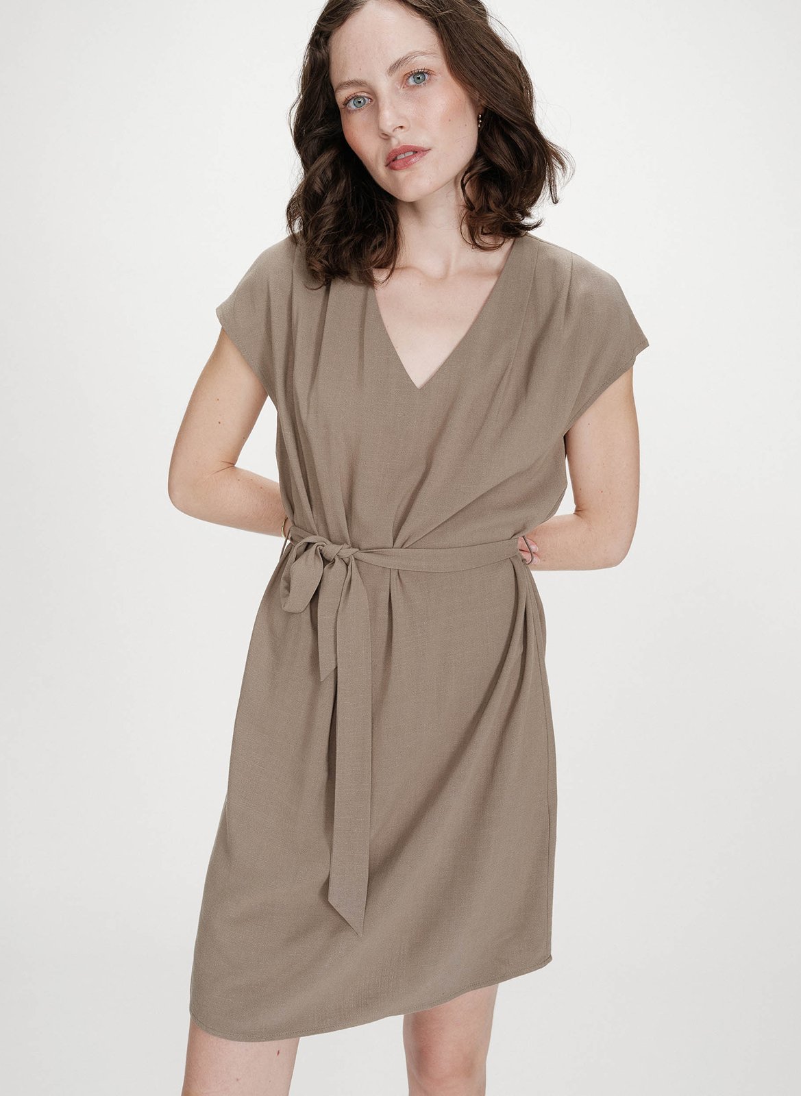 Kurzkleid aus Viskose-Mix GRACE ET MILA