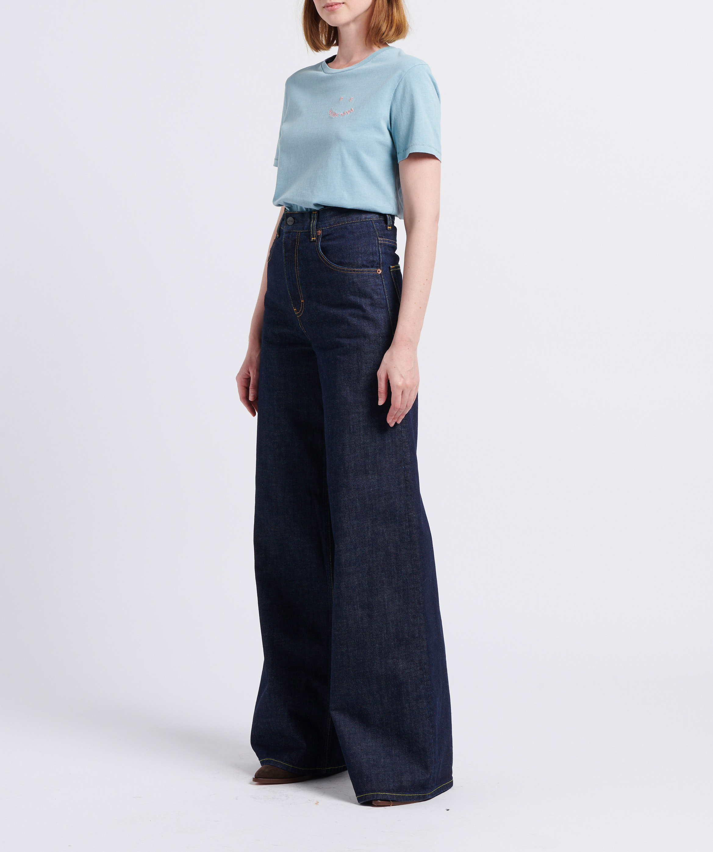 Jean large taille haute MARGAUX LONNBERG Bleu