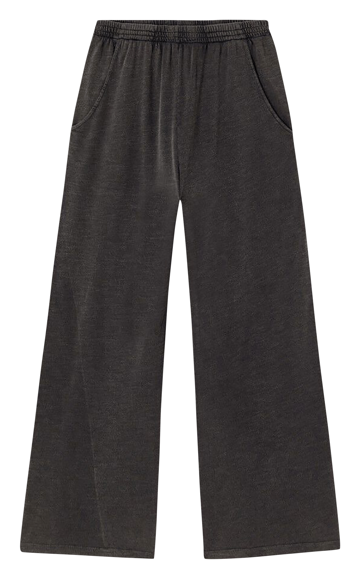 Ruime hoge taille joggingbroek met vlammenprint AMERICAN VINTAGE Zwart