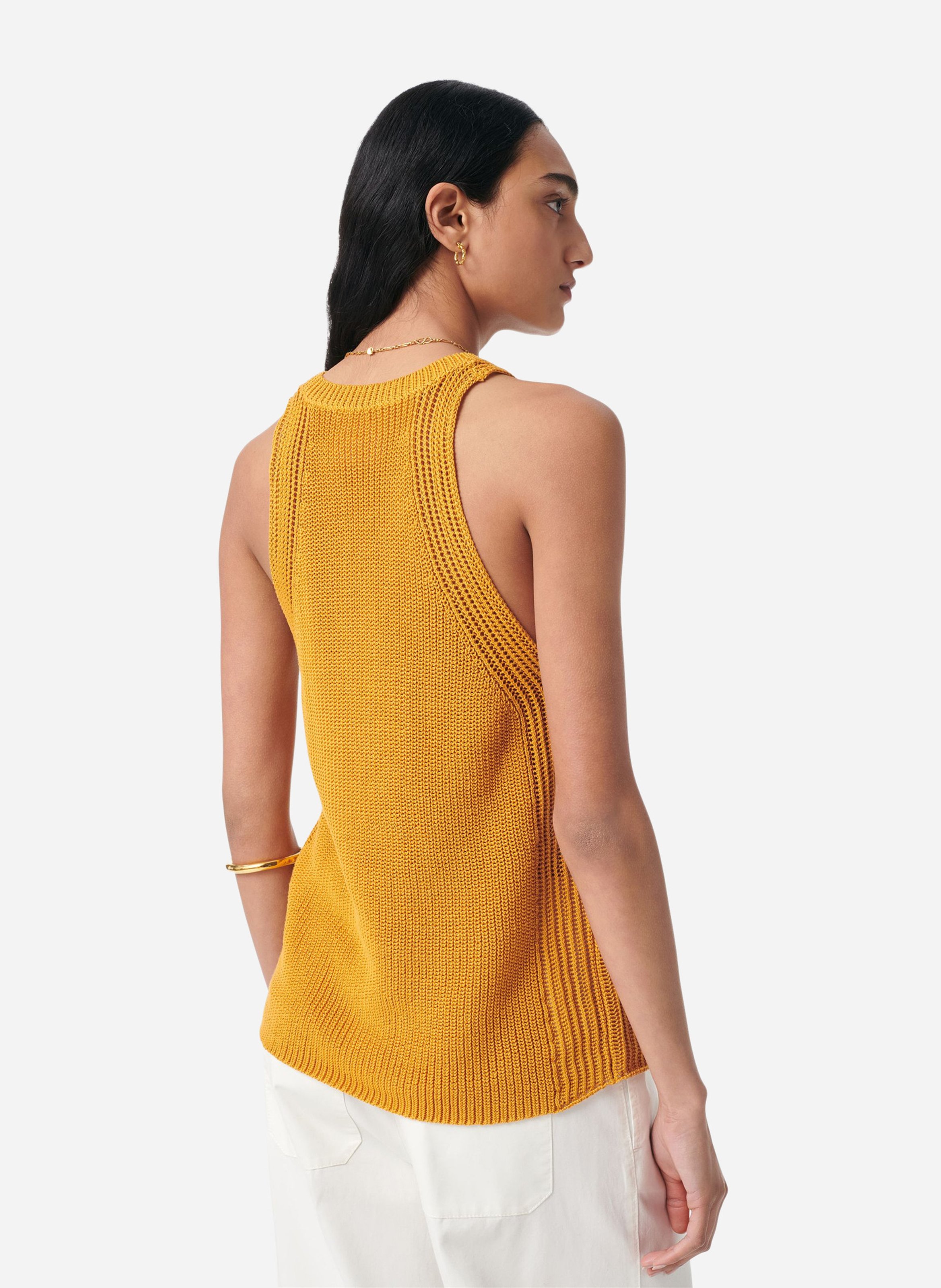 Aimee dotted Swiss top VANESSA BRUNO Yellow