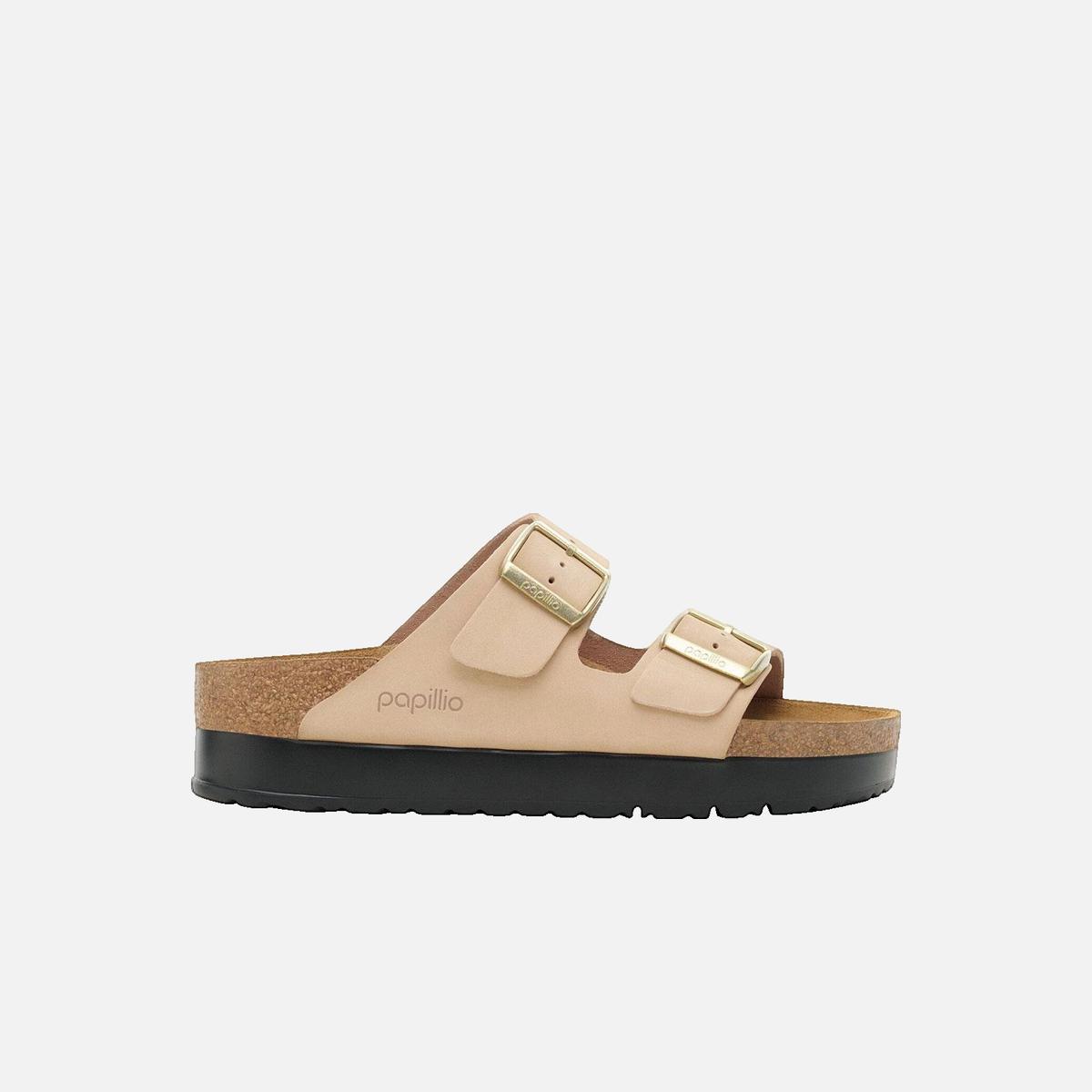 Sandales plates BIRKENSTOCK Beige