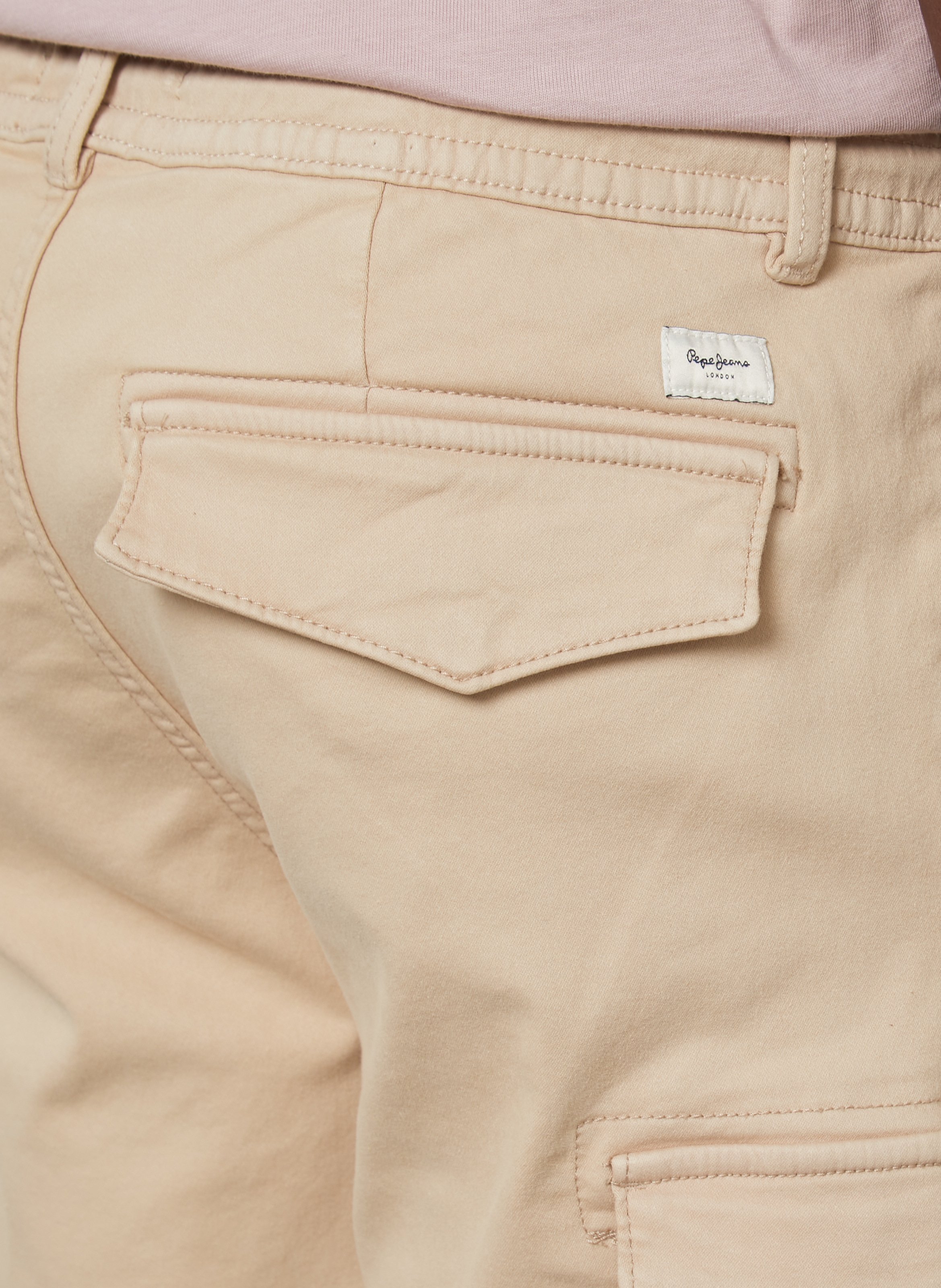 Short en coton PEPE JEANS Beige