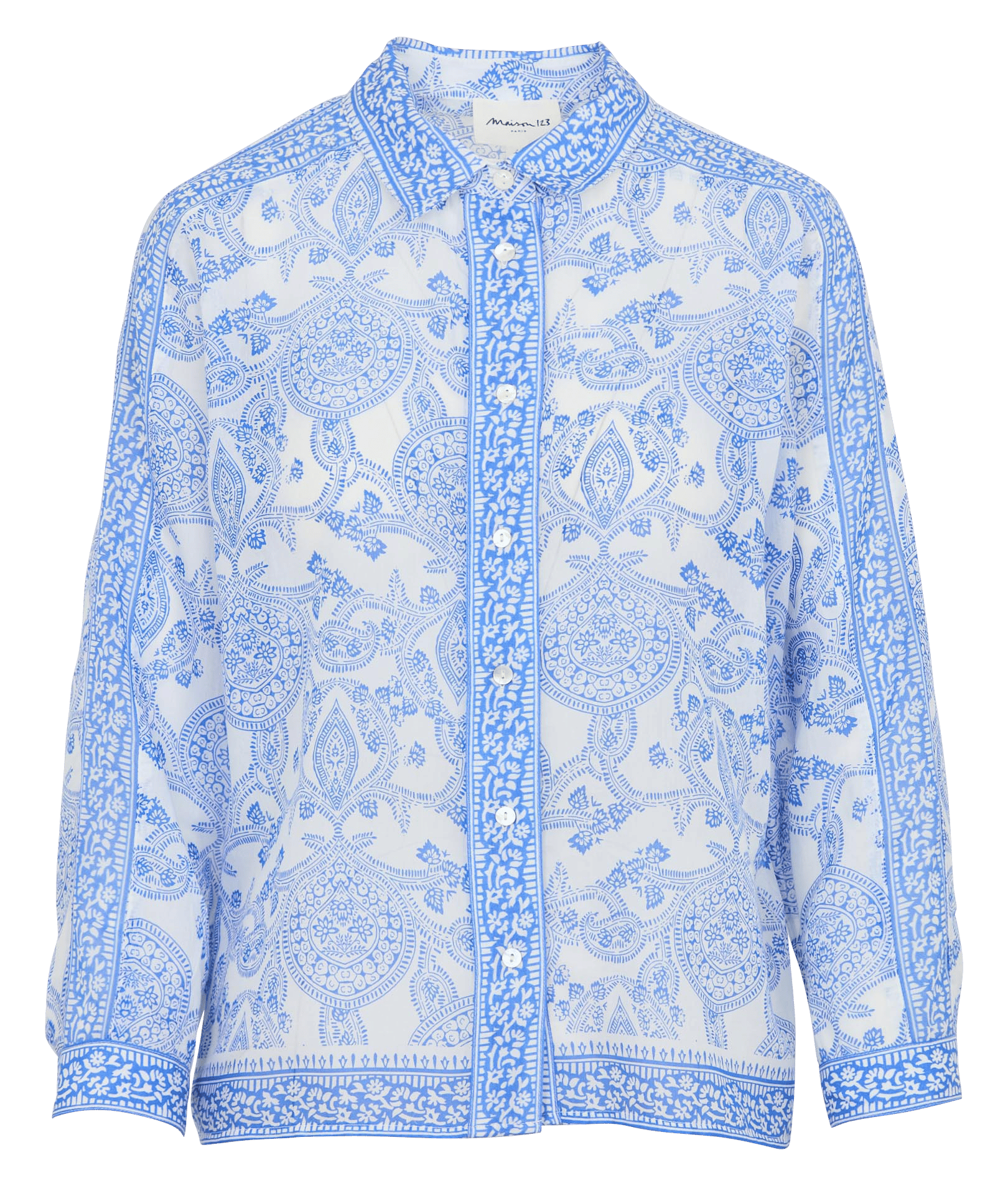 Classic-collar shirt MAISON 123 Plums