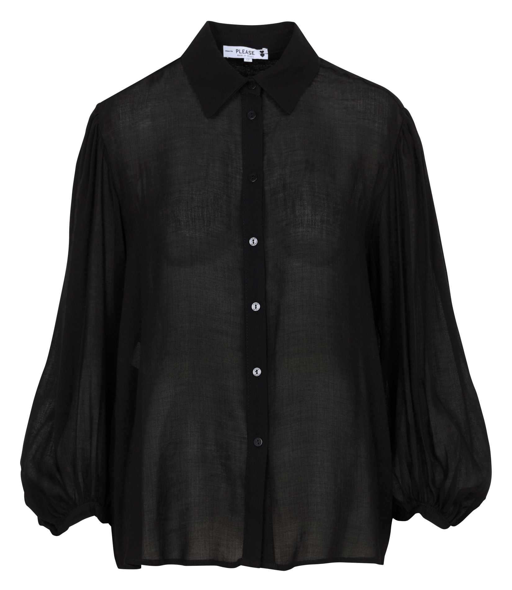 Long-sleeved shirt PLEASE Black