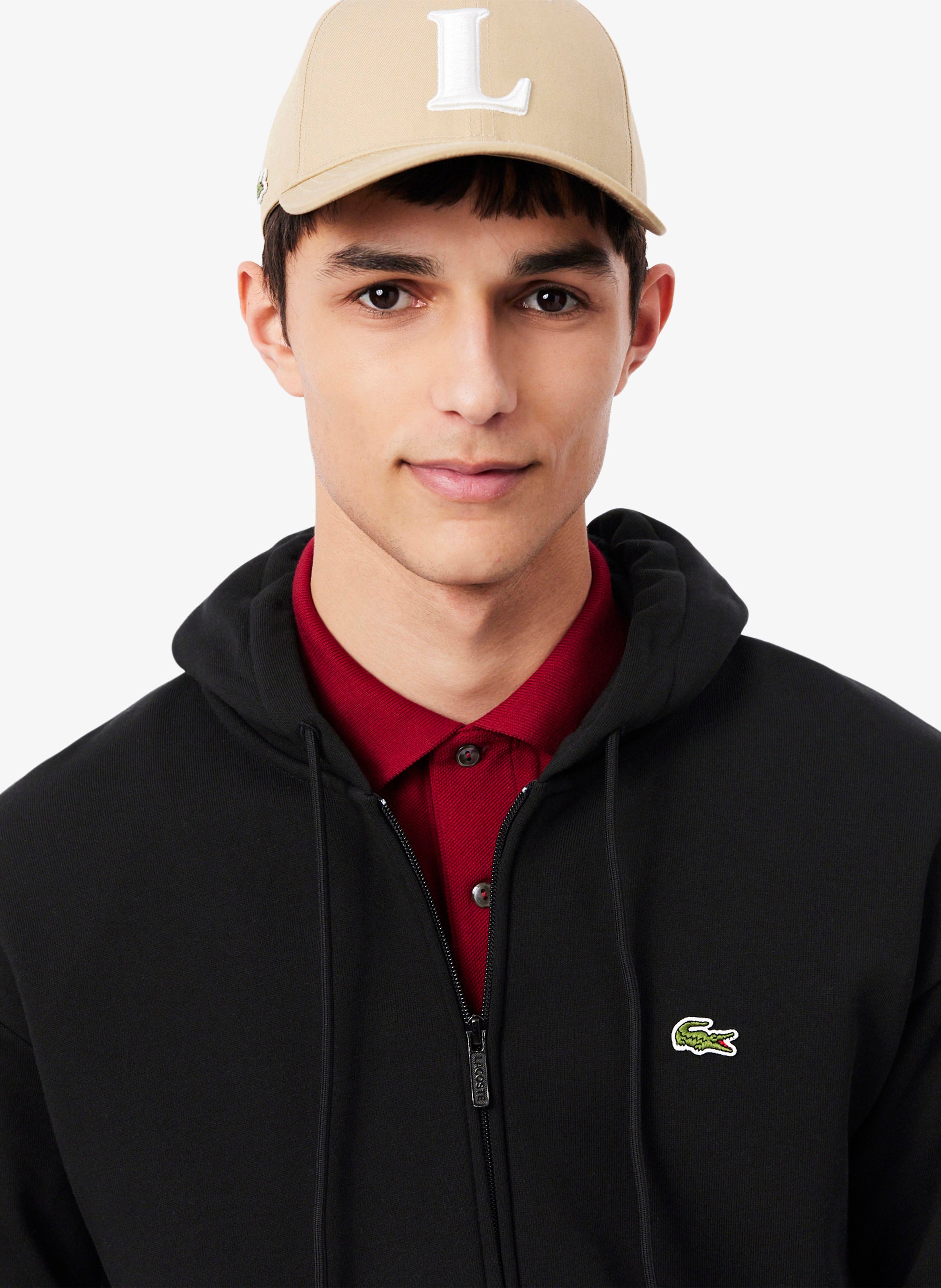 Cotton-blend hoodie LACOSTE Black