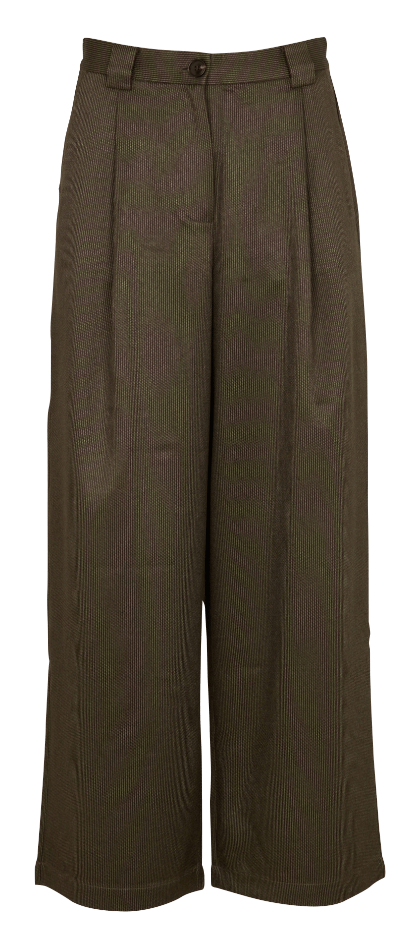 Pantalon à pinces droit large STELLA NOVA Vert